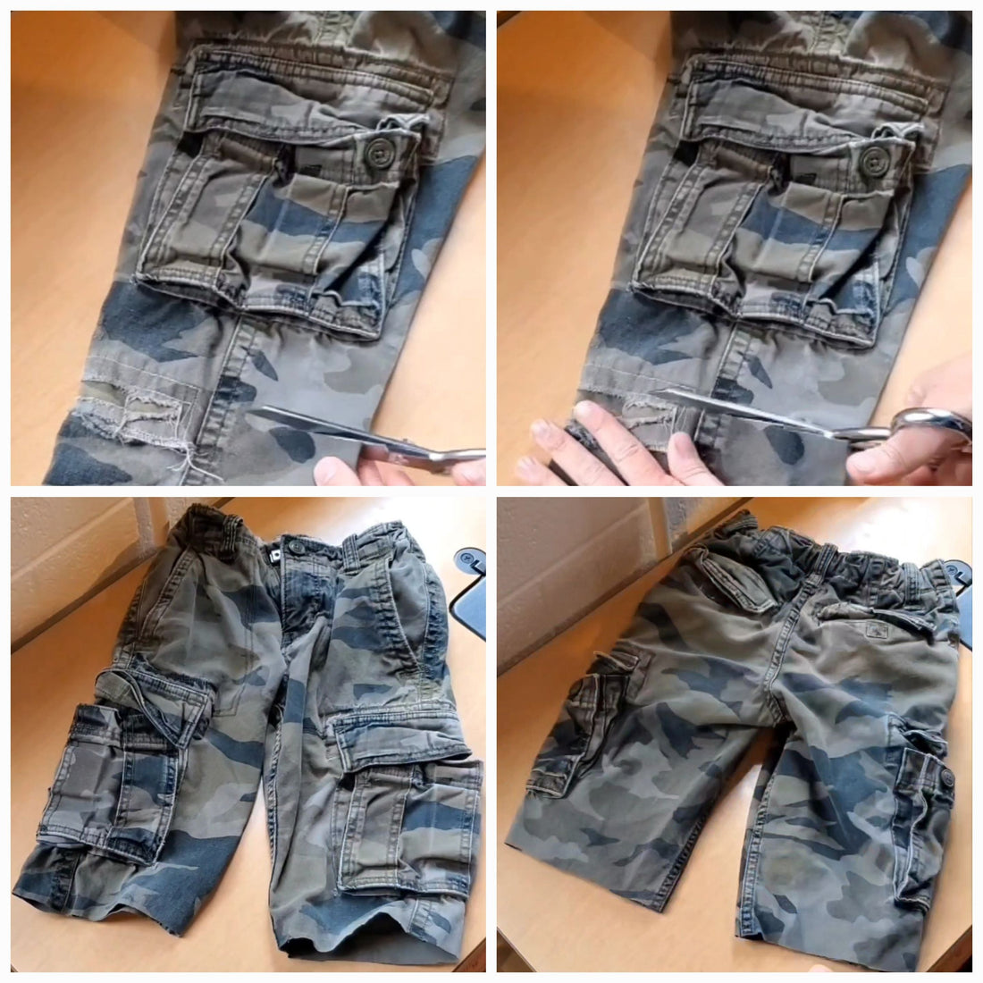Cut Cargo Pants into Shorts