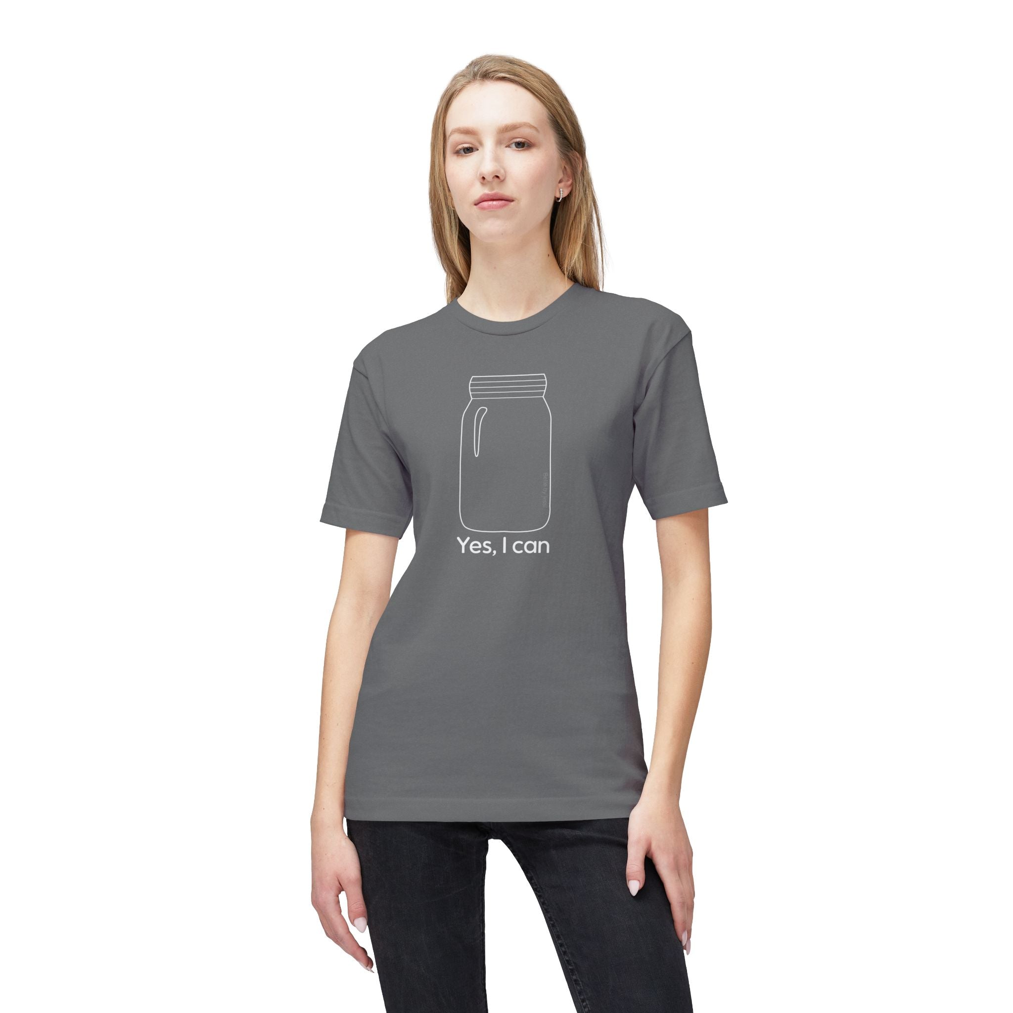 Yes I Can T-Shirt - Made in USA Unisex Midweight T-shirt