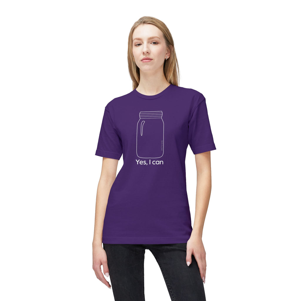 Yes I Can T-Shirt - Made in USA Unisex Midweight T-shirt