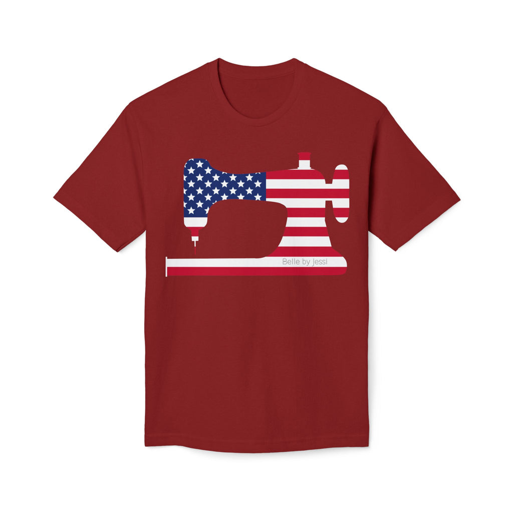 Sewing Machine USA Flag T‑Shirt, American Made