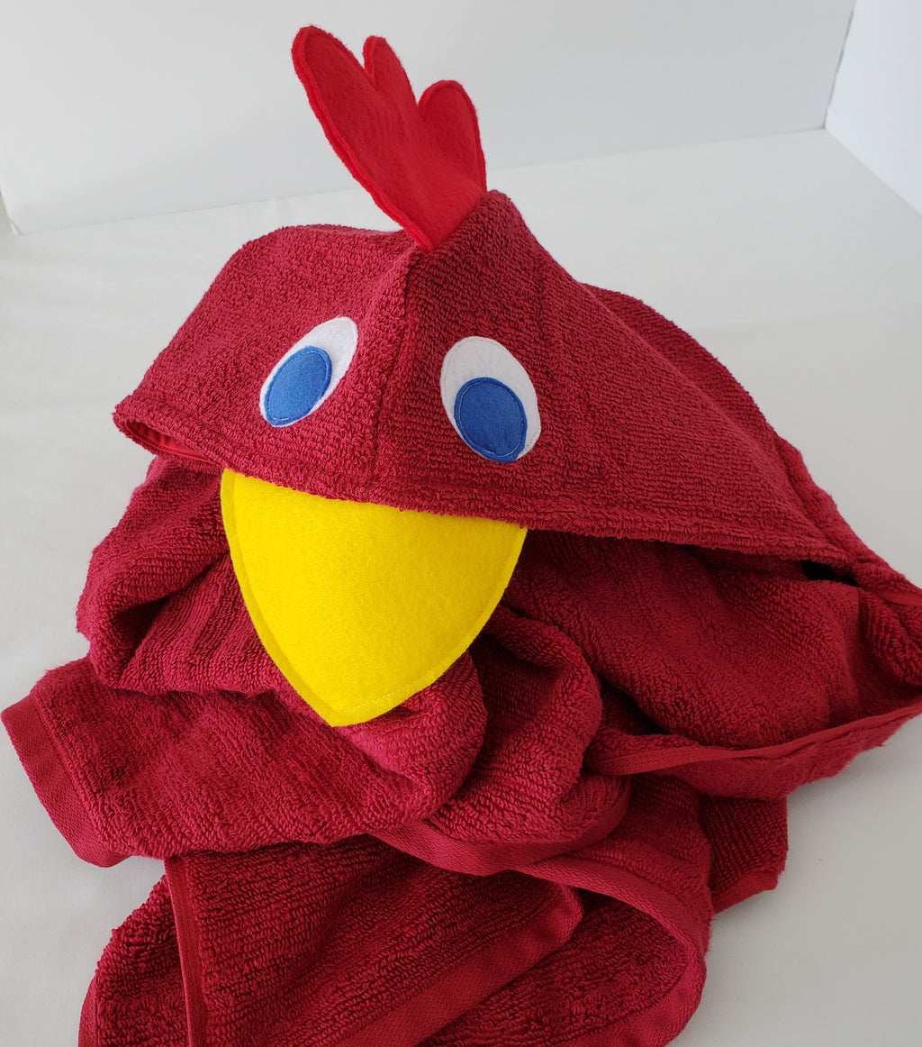 Sewing Pattern, Chicken Hooded Towel - Digital Download