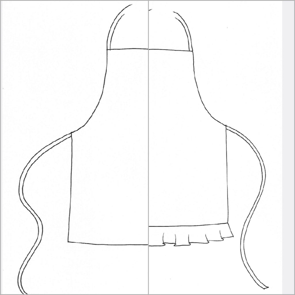 Sewing Pattern, Kids Apron - digital download
