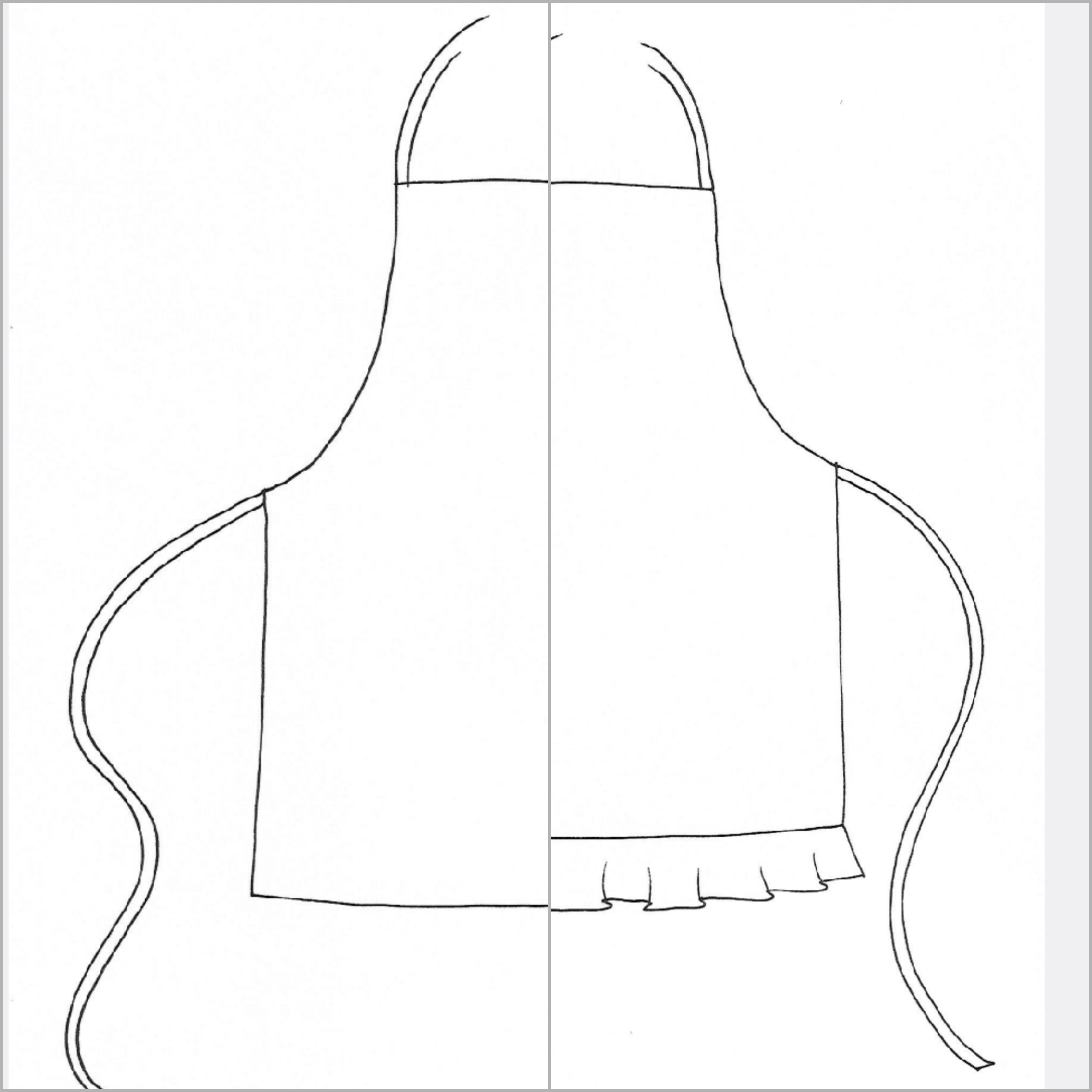 Sewing Pattern, Kids Apron - digital download