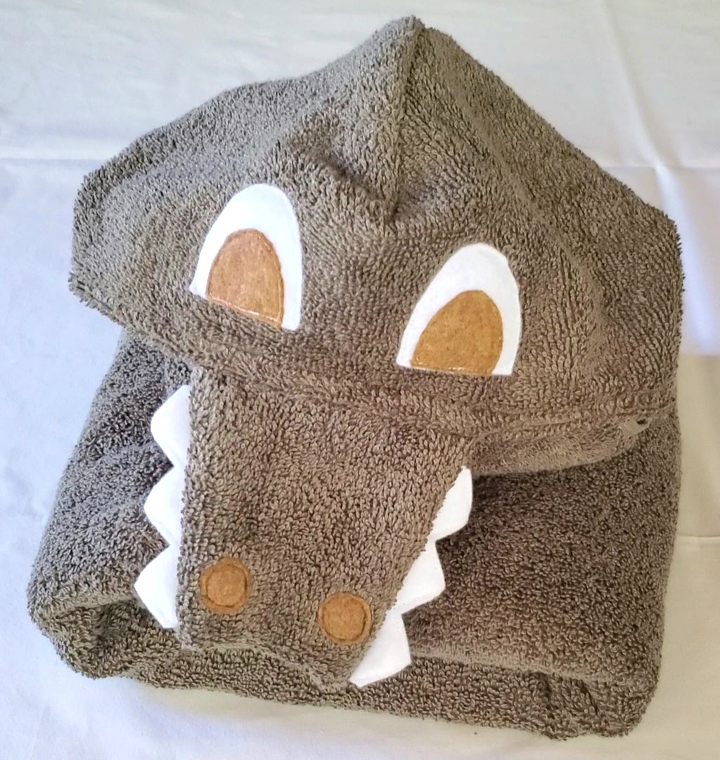 Sewing Pattern, Alligator Hooded Towel - Digital Download