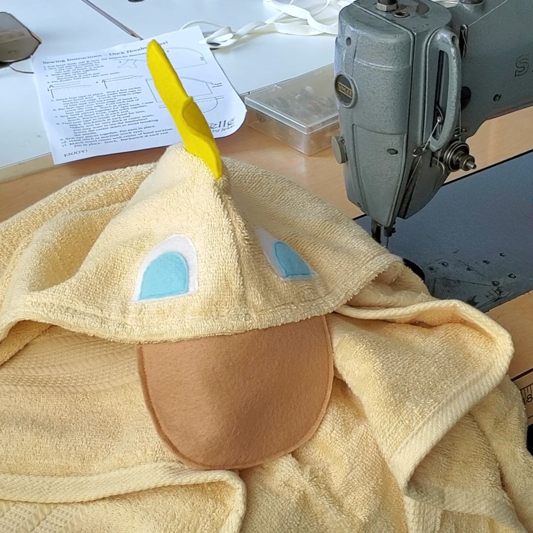 Favorite Hooded Towel Bundle Sewing Patterns – Shark, Puppy, Duck (PDF Instant Download)