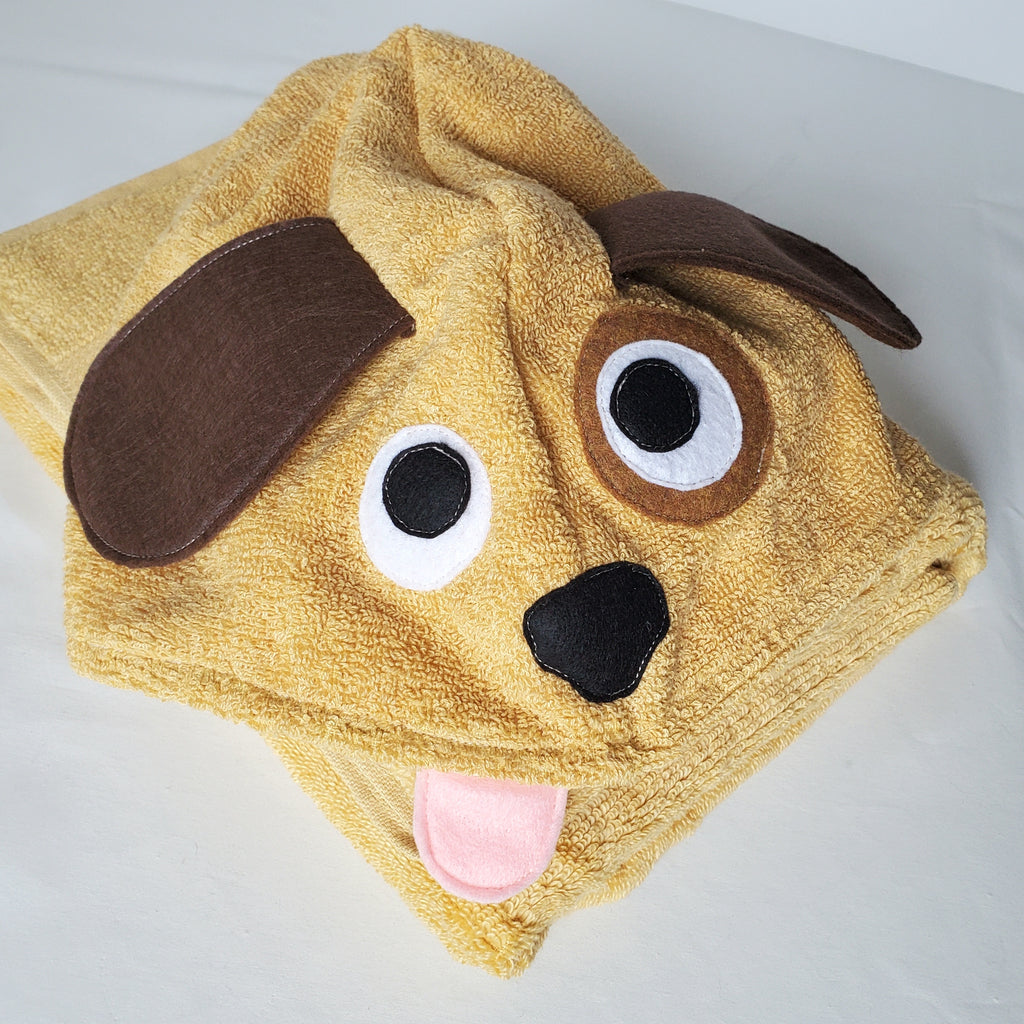Sewing Pattern, Puppy Hooded Towel - Digital Download