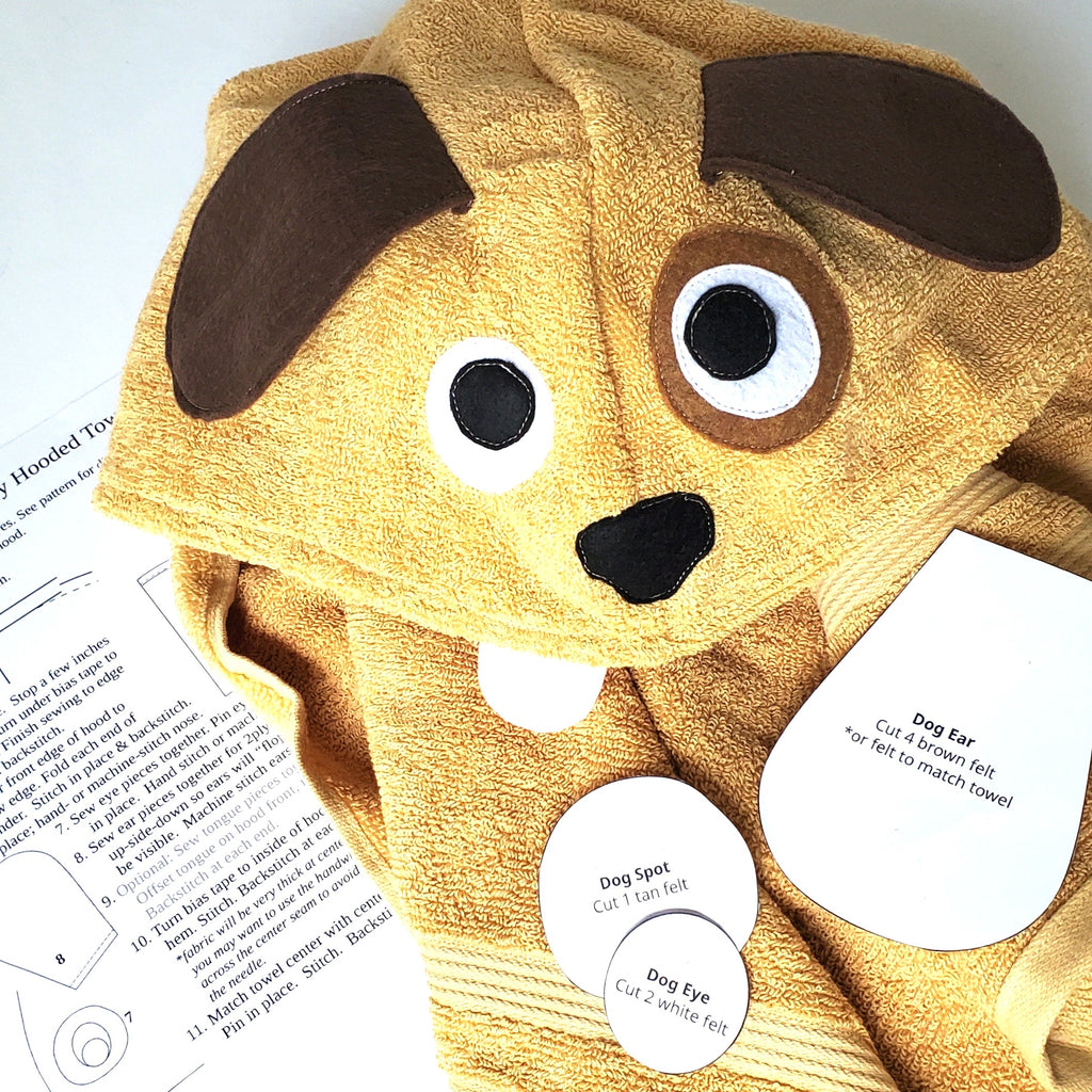 Best Seller Bundle - Animal Hooded Towel Sewing Pattern Group - Shark Puppy Horse Monster - Kids Bath Towel Patterns - PDF Instant Download