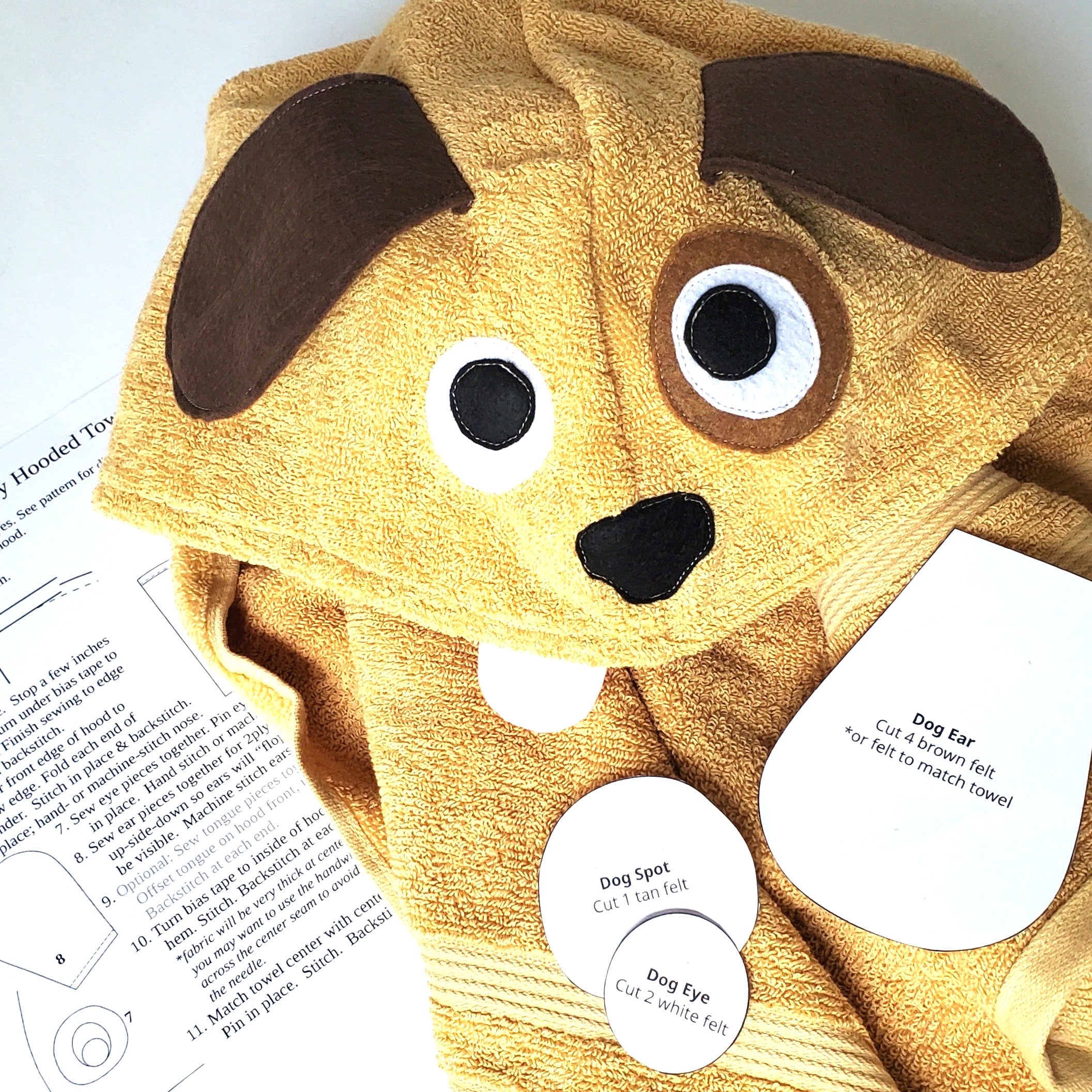 Best Seller Bundle - Animal Hooded Towel Sewing Pattern Group - Shark Puppy Horse Monster - Kids Bath Towel Patterns - PDF Instant Download