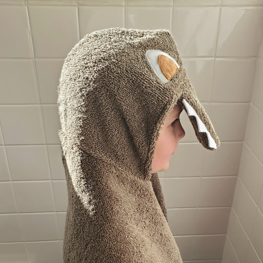 Sewing Pattern, Alligator Hooded Towel - Digital Download