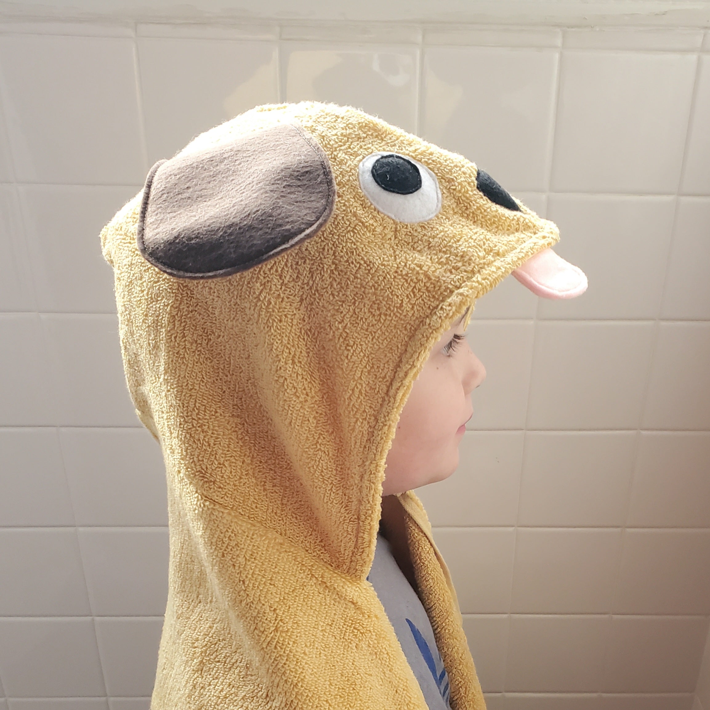 Sewing Pattern, Puppy Hooded Towel - Digital Download
