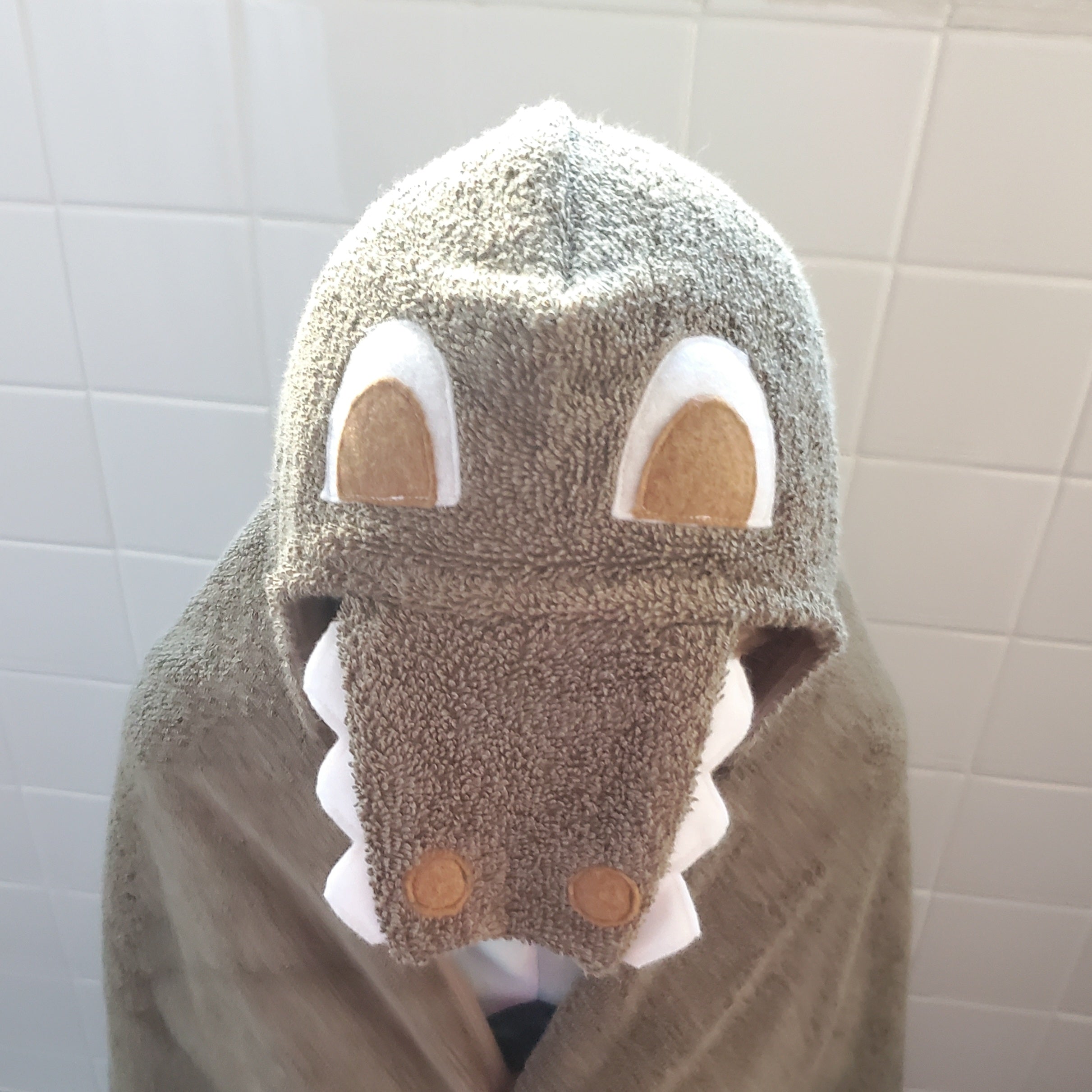 Reptile Hooded Towel Sewing Patterns Bundle – Dinosaur, Alligator, Snake (PDF Instant Download)