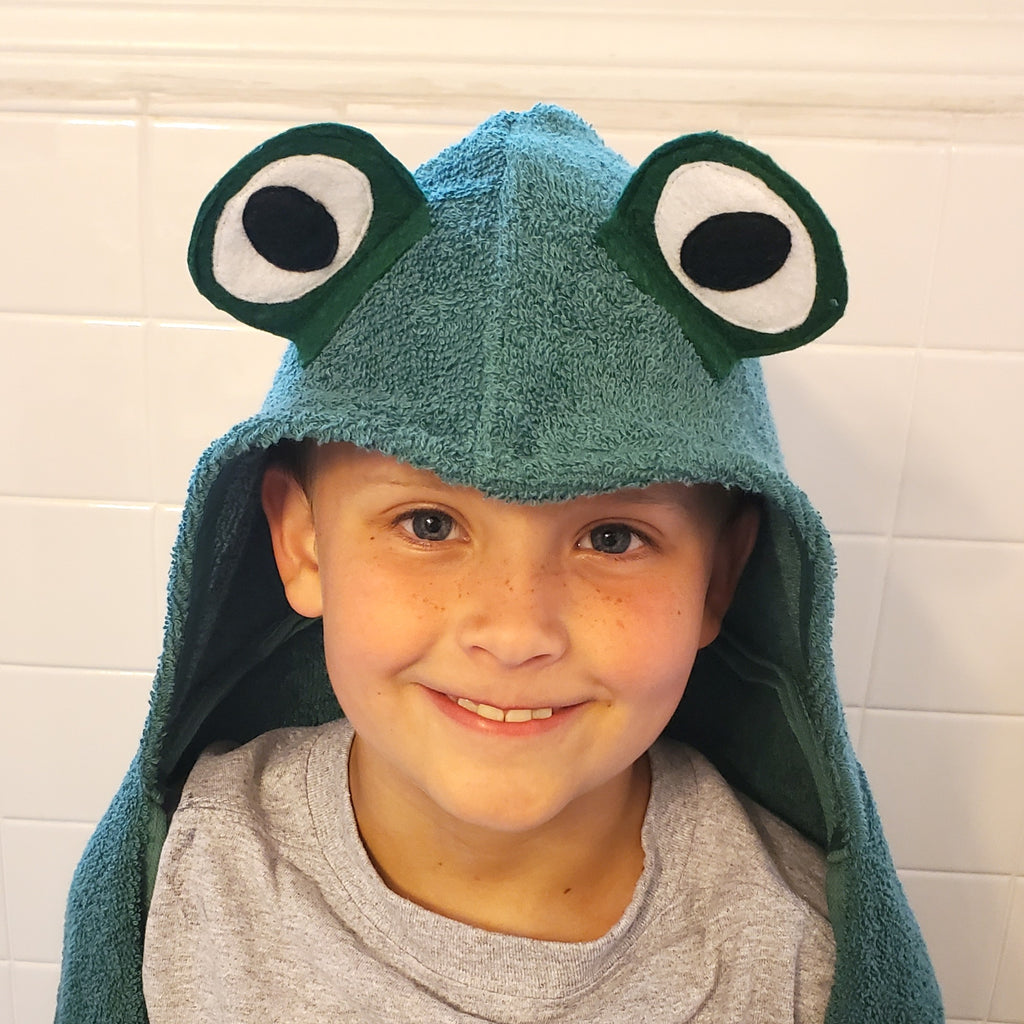 Animal Hooded Towel Sewing Patterns Bundle – Puppy, Shark, Unicorn, Alligator, Frog, Chicken, Duck, Monster, Flamingo, Snake, Dinosaur, Cat (PDF Instant Download)