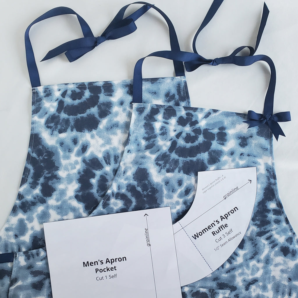 Sewing Pattern, His & Hers Aprons - digital download