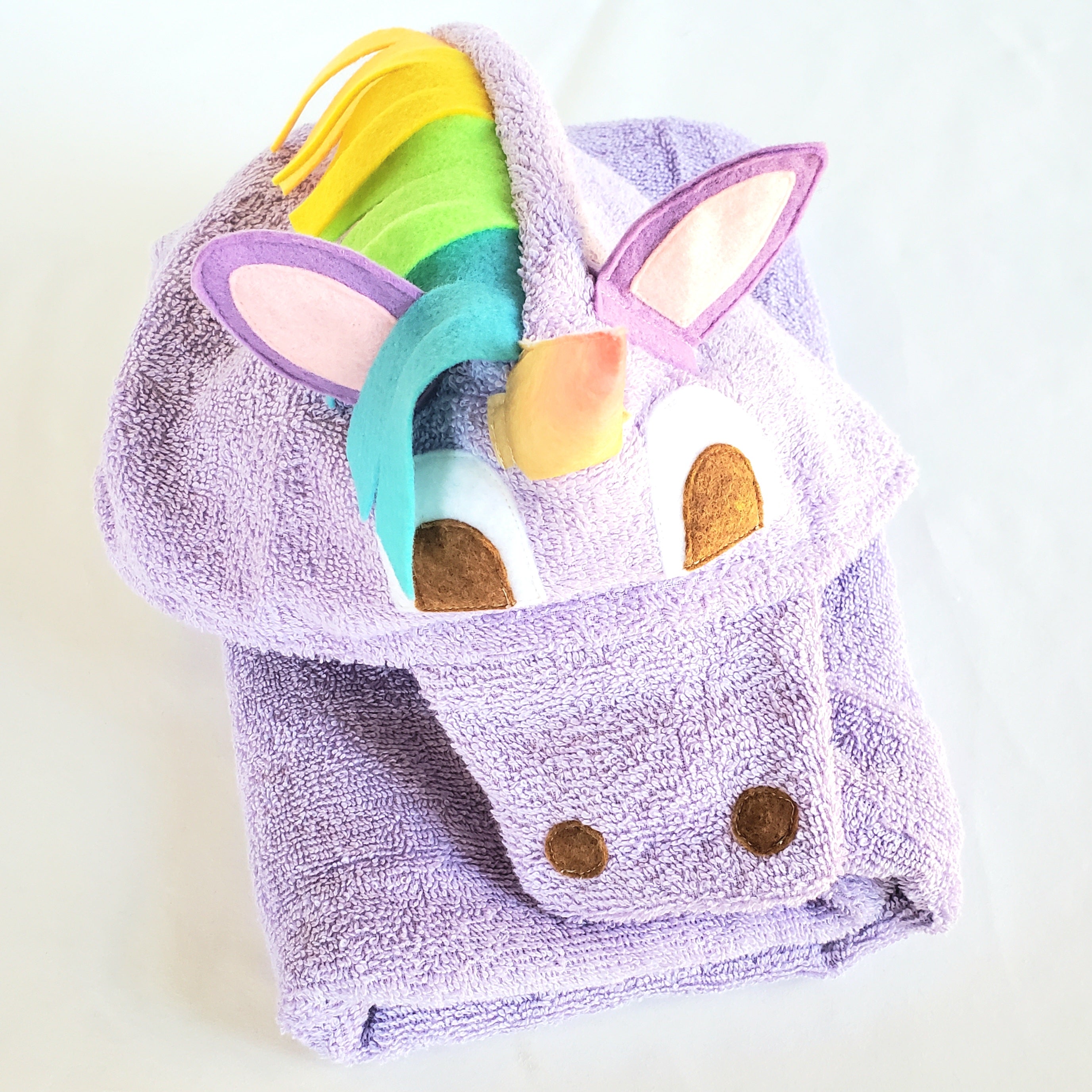 Sewing Pattern, Horse or Unicorn Hooded Towel - Digital Download