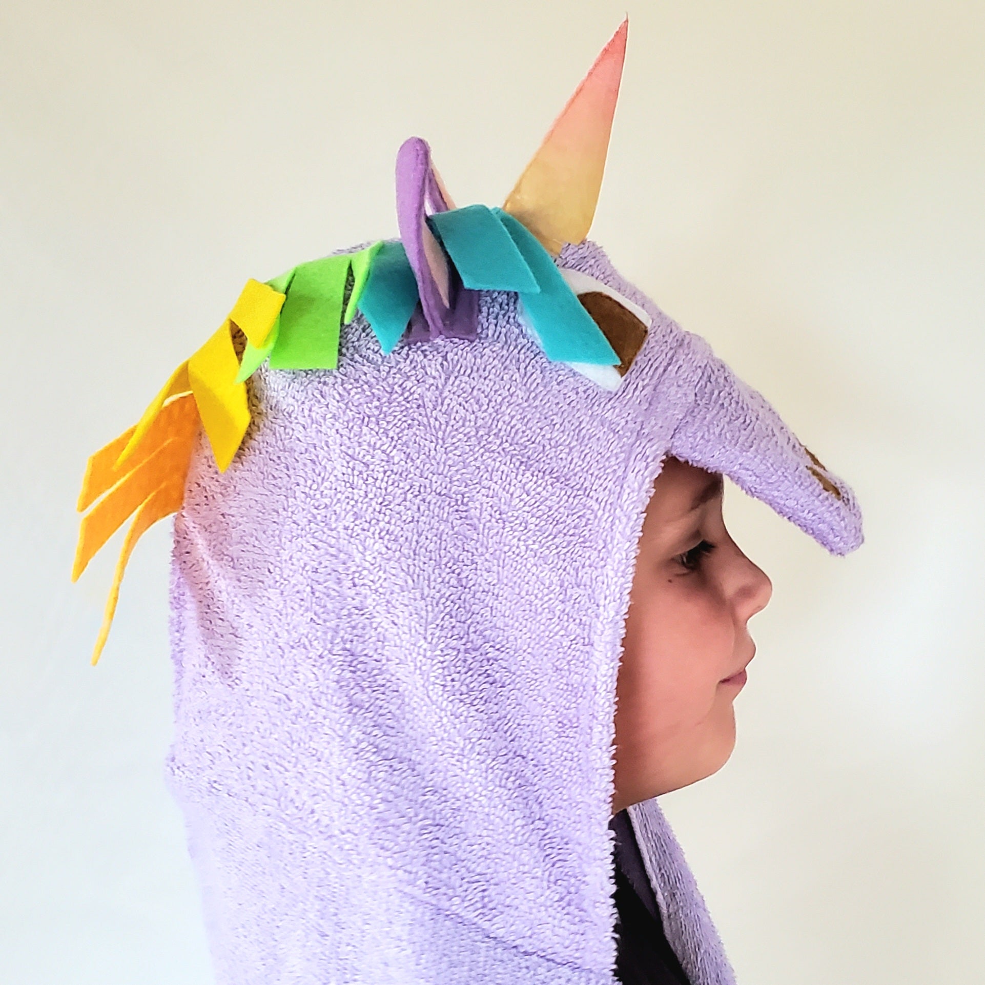 Sewing Pattern, Horse or Unicorn Hooded Towel - Digital Download