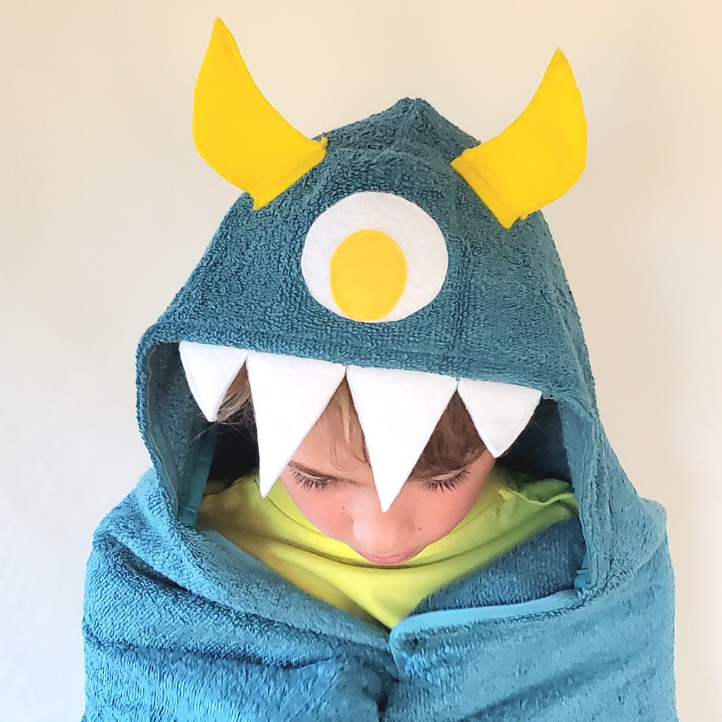 Best Seller Bundle - Animal Hooded Towel Sewing Pattern Group - Shark Puppy Horse Monster - Kids Bath Towel Patterns - PDF Instant Download