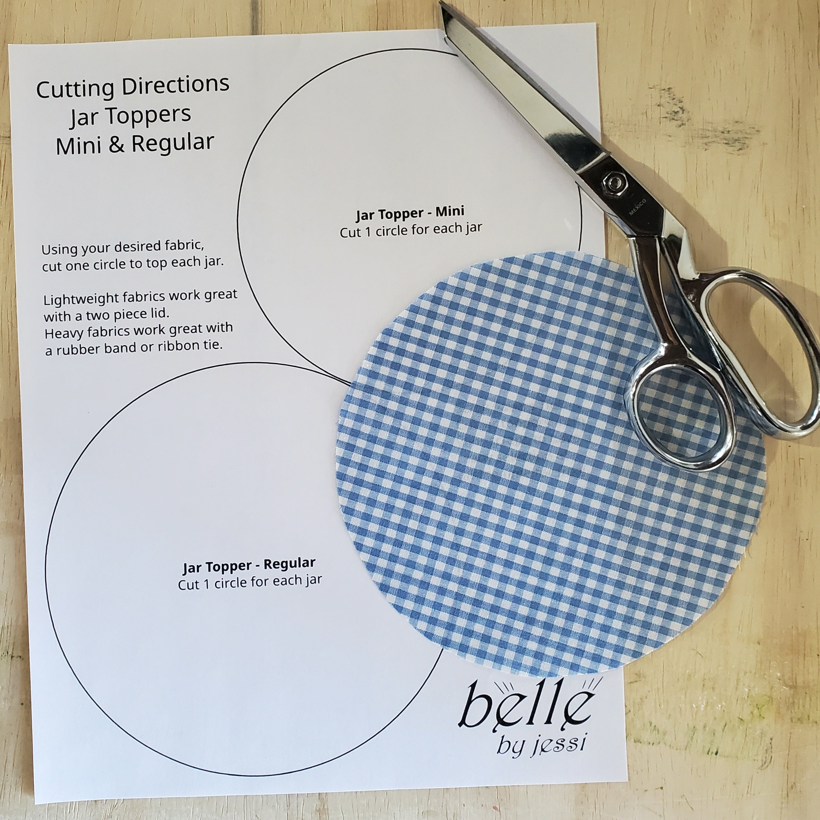 Pattern - Jar Top Circles - Mini and Regular Size