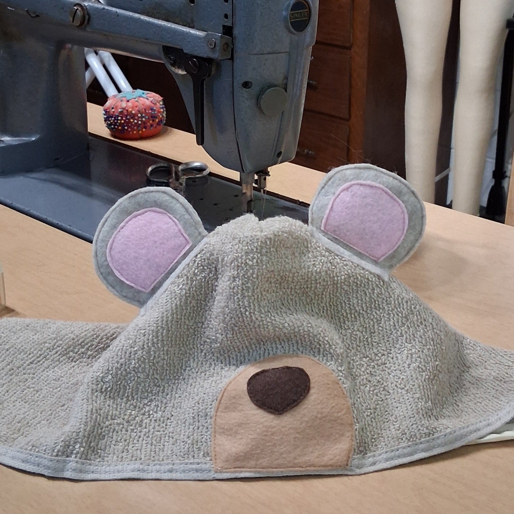 Sewing Pattern, Bear or Panda Hooded Towel - Digital Download