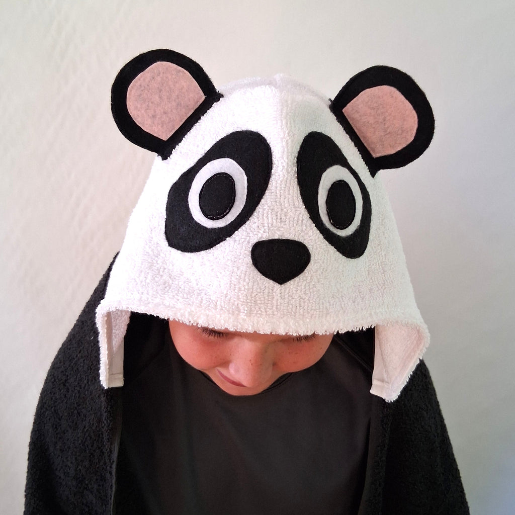 Sewing Pattern, Bear or Panda Hooded Towel - Digital Download