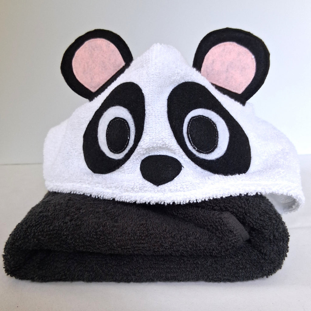 Sewing Pattern, Bear or Panda Hooded Towel - Digital Download