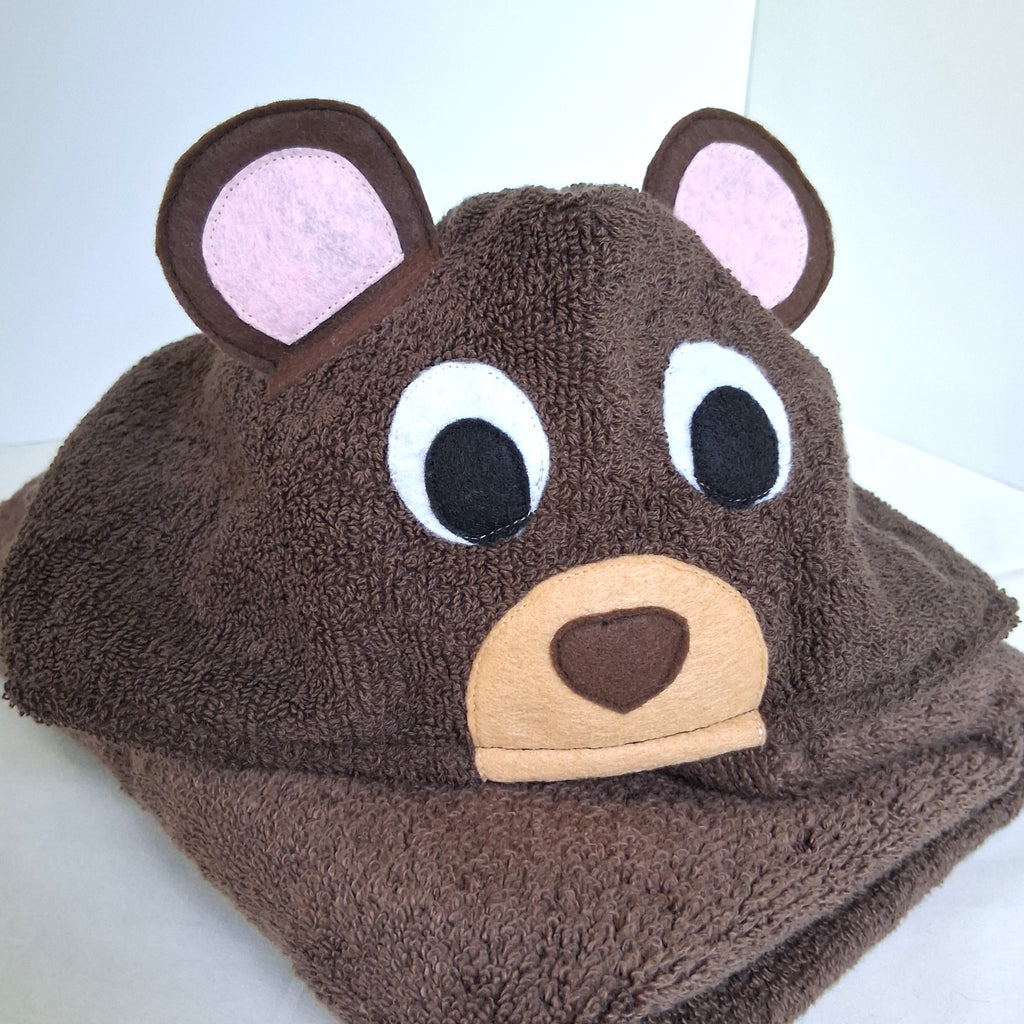 Sewing Pattern, Bear or Panda Hooded Towel - Digital Download