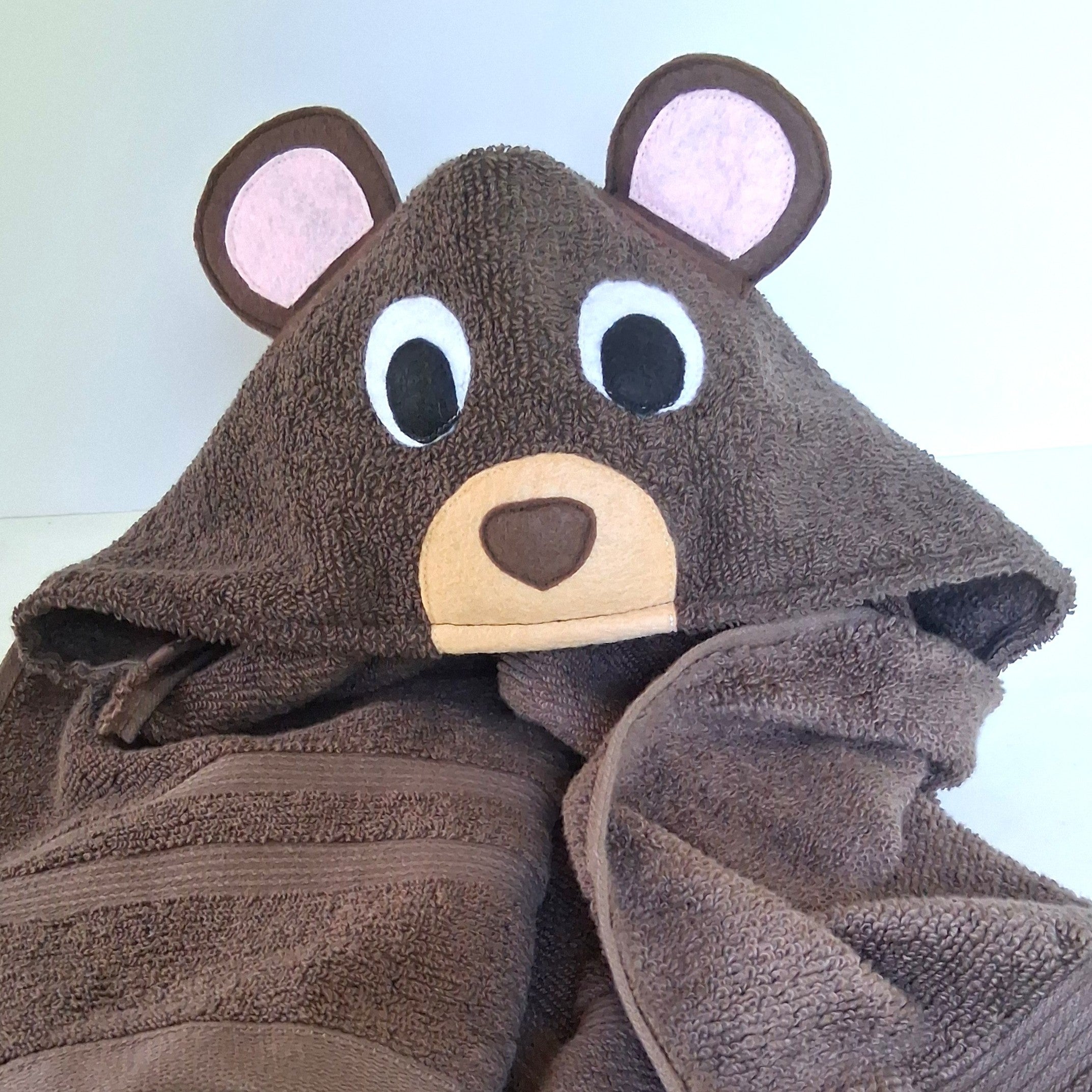 Sewing Pattern, Bear or Panda Hooded Towel - Digital Download