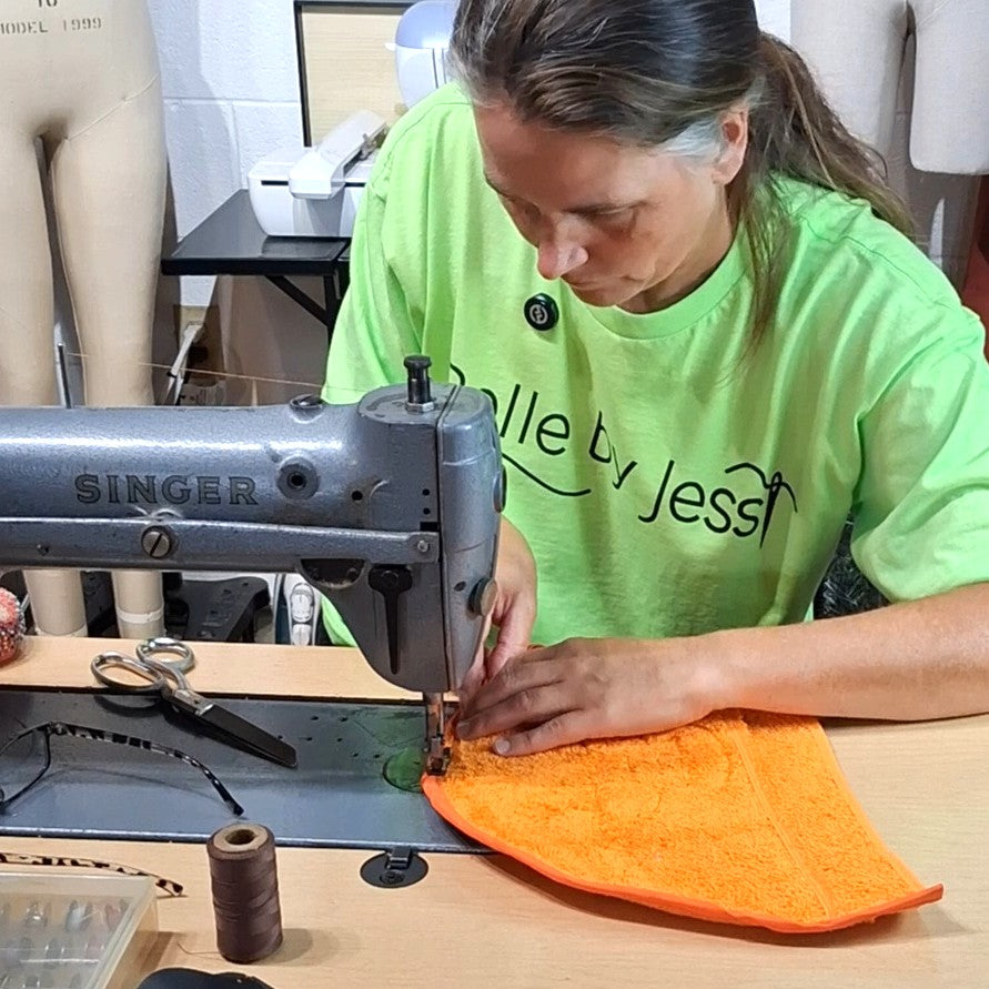 Sewing Pattern, Jack O'Lantern Hooded Towel - Digital Download