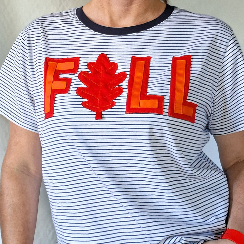Sewing Pattern, FALL Shirt Applique - Digital Download