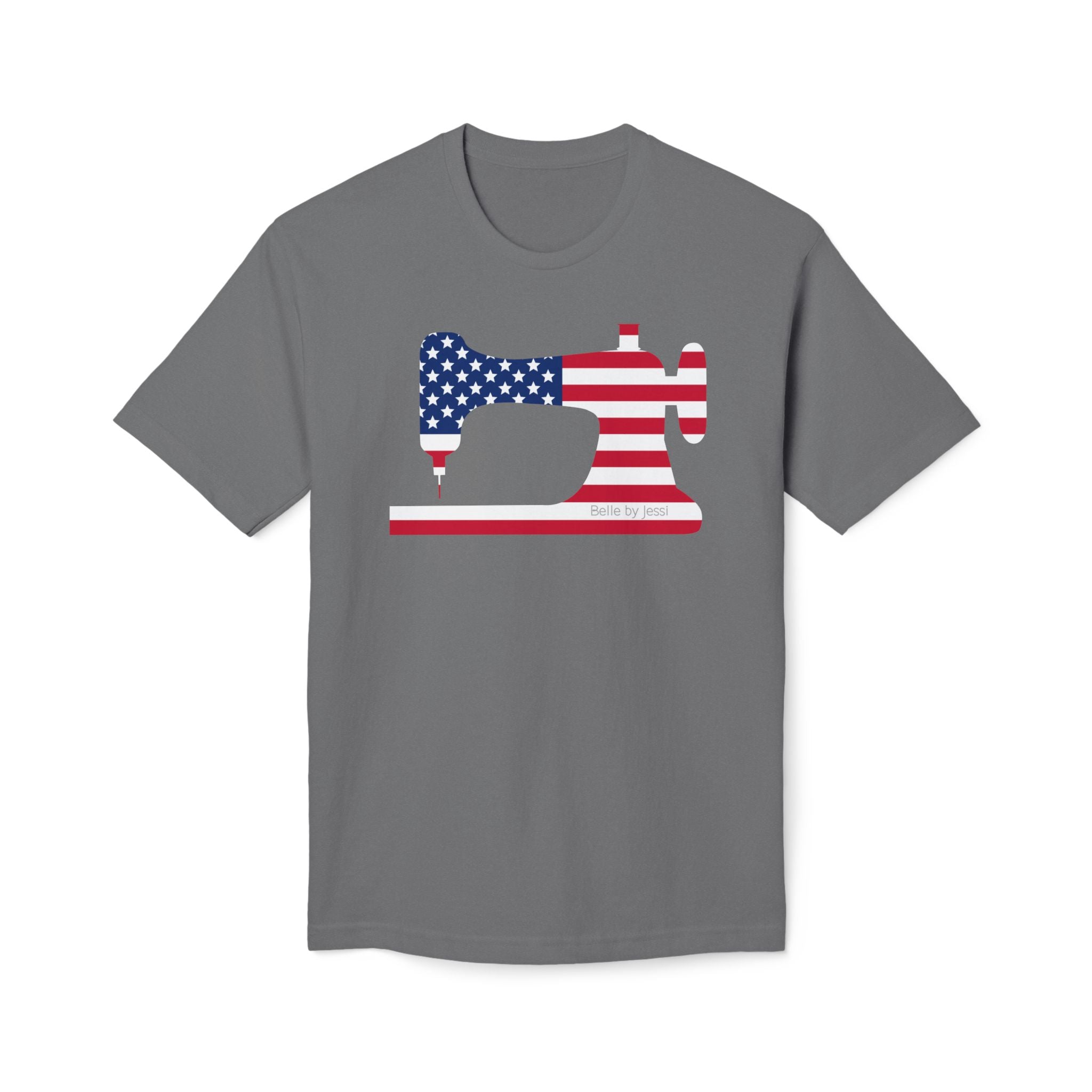 Sewing Machine T-Shirt USA Flag, American Made
