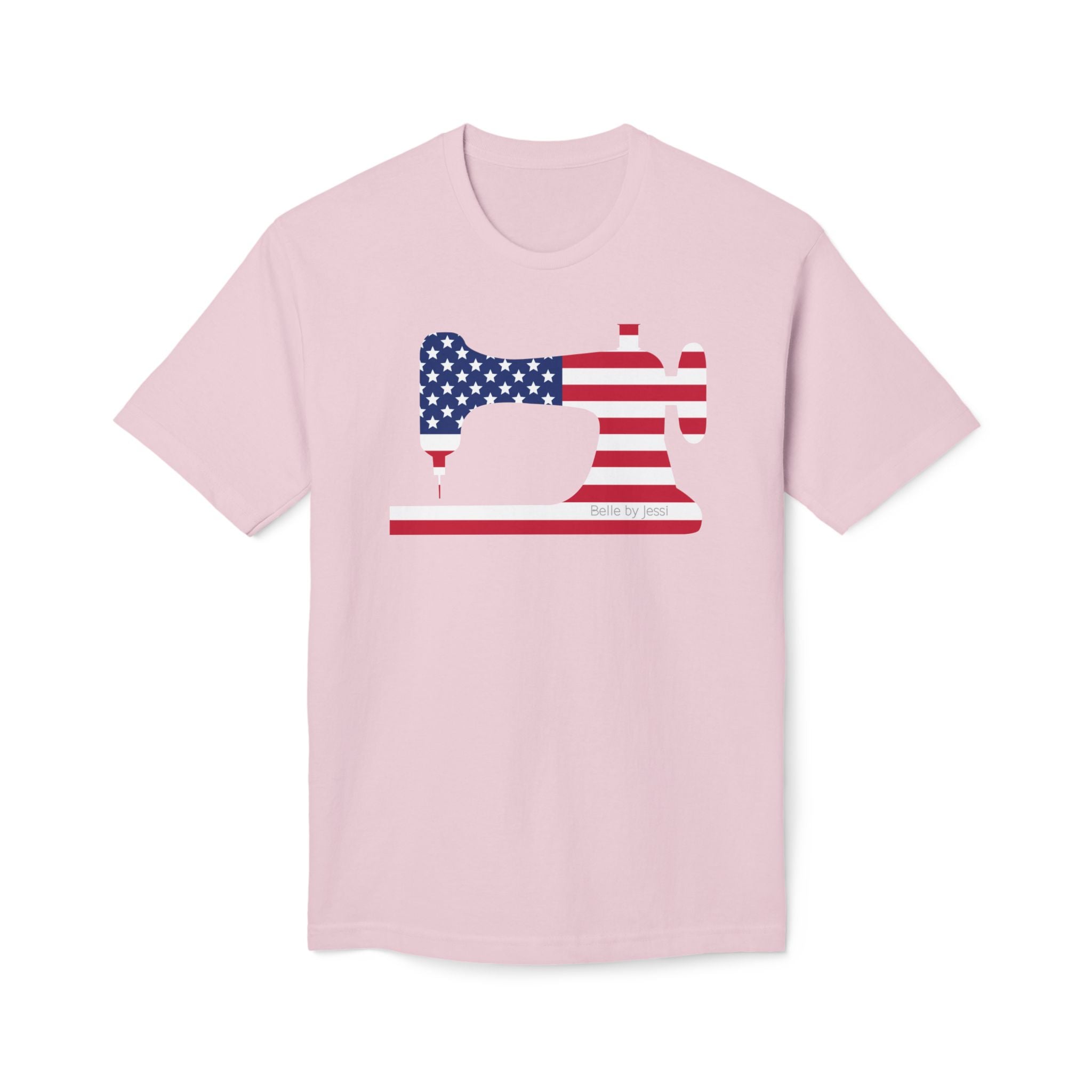Sewing Machine T-Shirt USA Flag, American Made