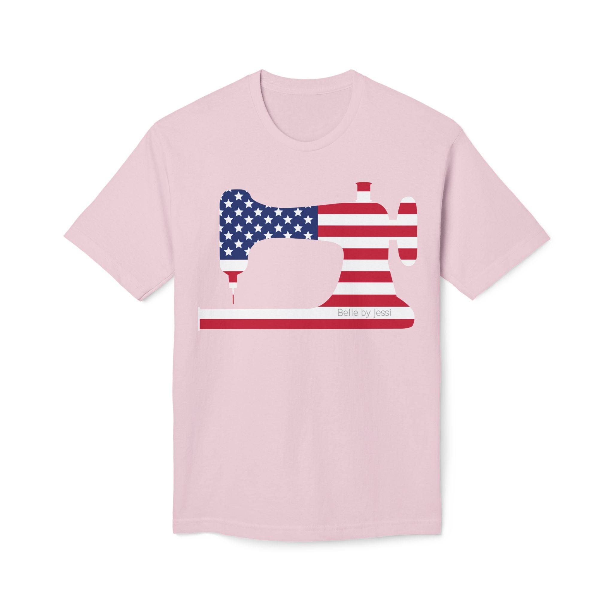 Sewing Machine USA Flag T‑Shirt, American Made