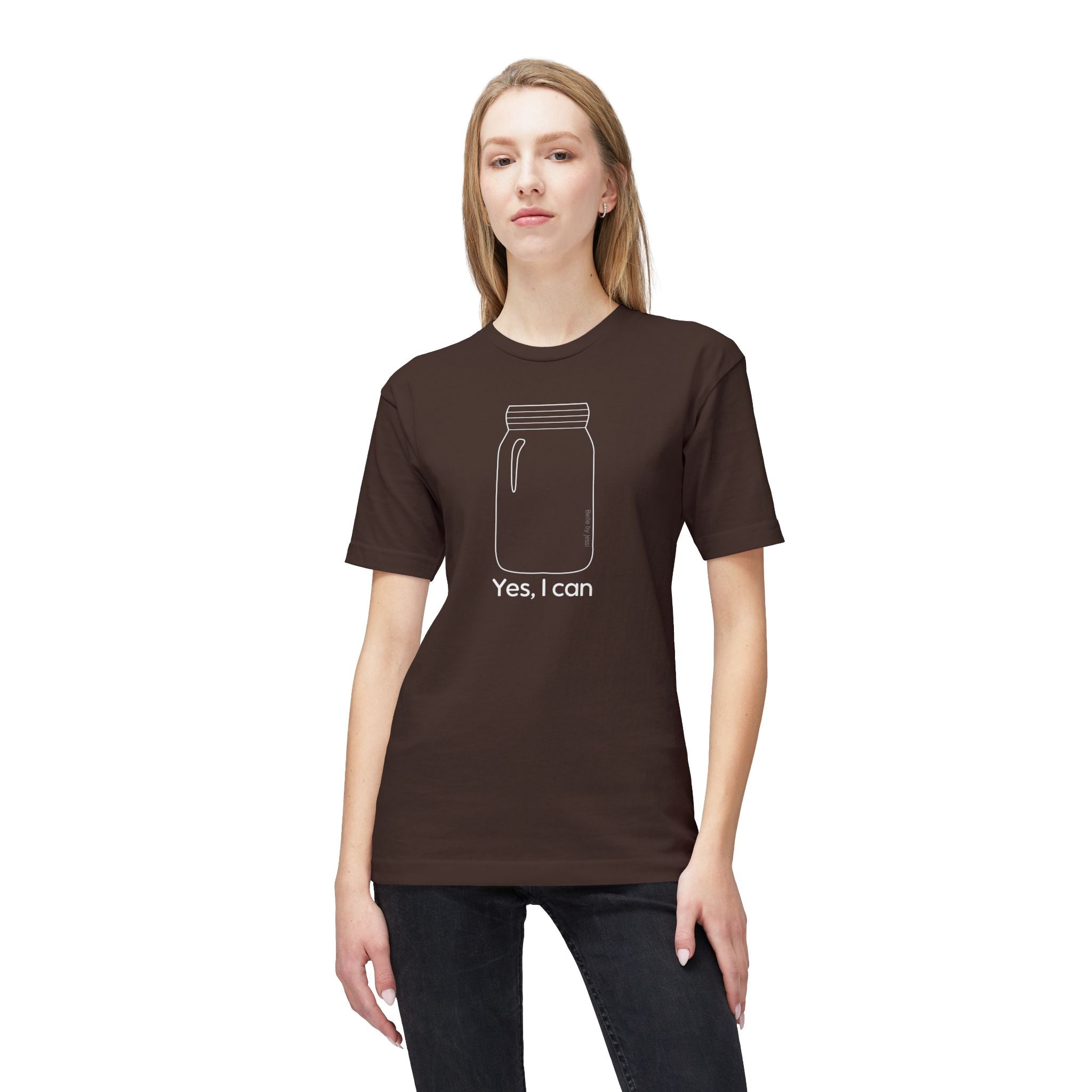 Yes I Can T-Shirt - Made in USA Unisex Midweight T-shirt
