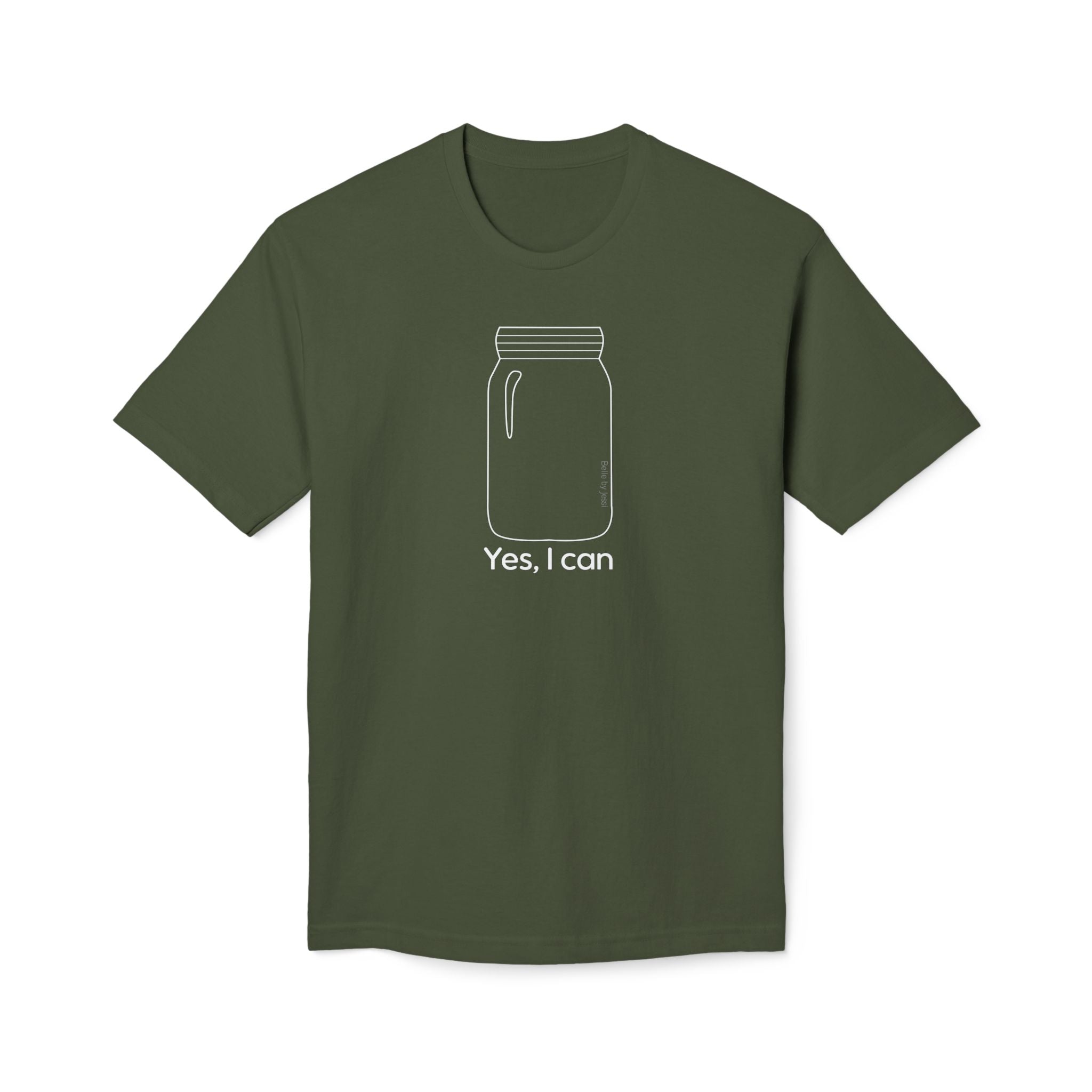 Yes I Can T-Shirt - Made in USA Unisex Midweight T-shirt