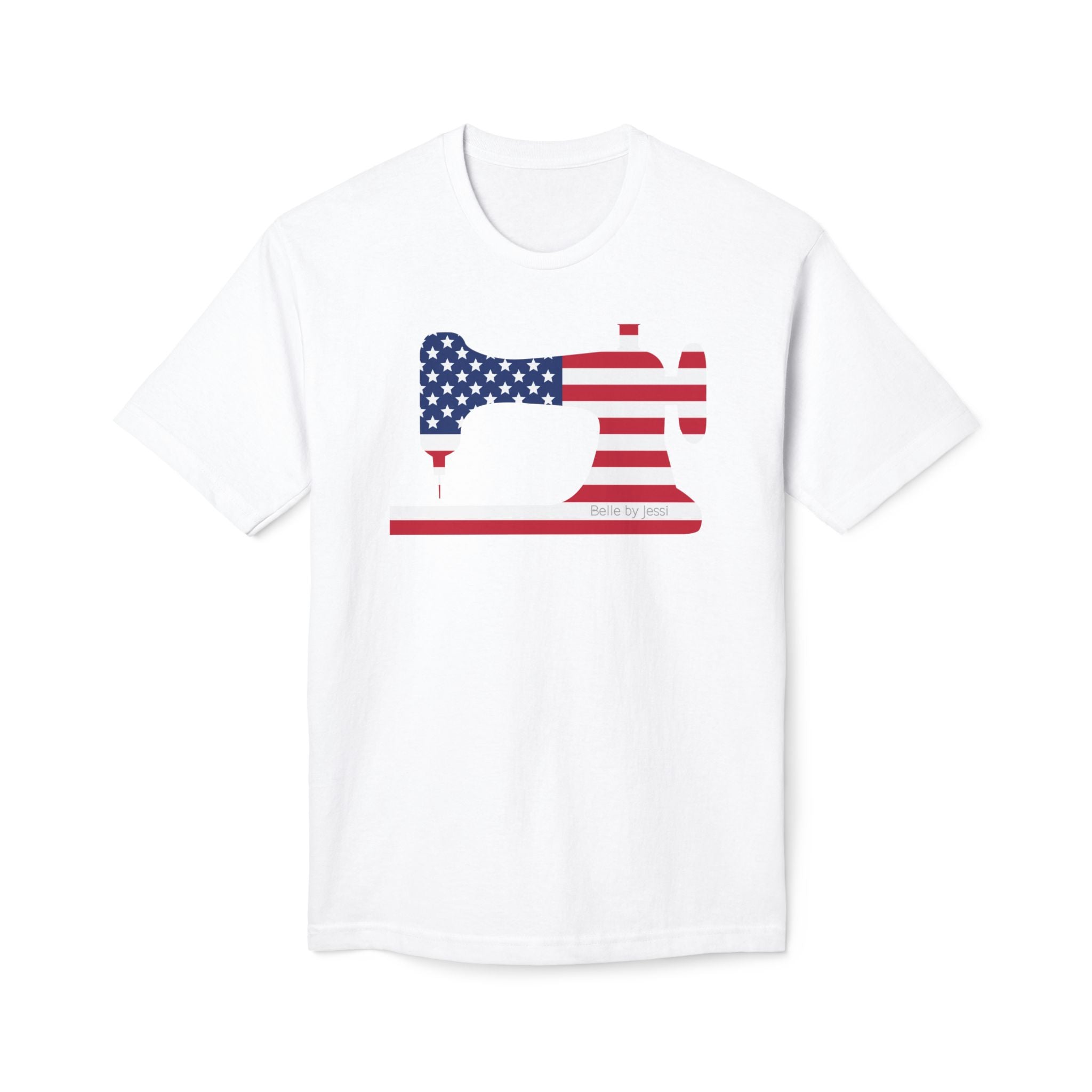 Sewing Machine T-Shirt USA Flag, American Made