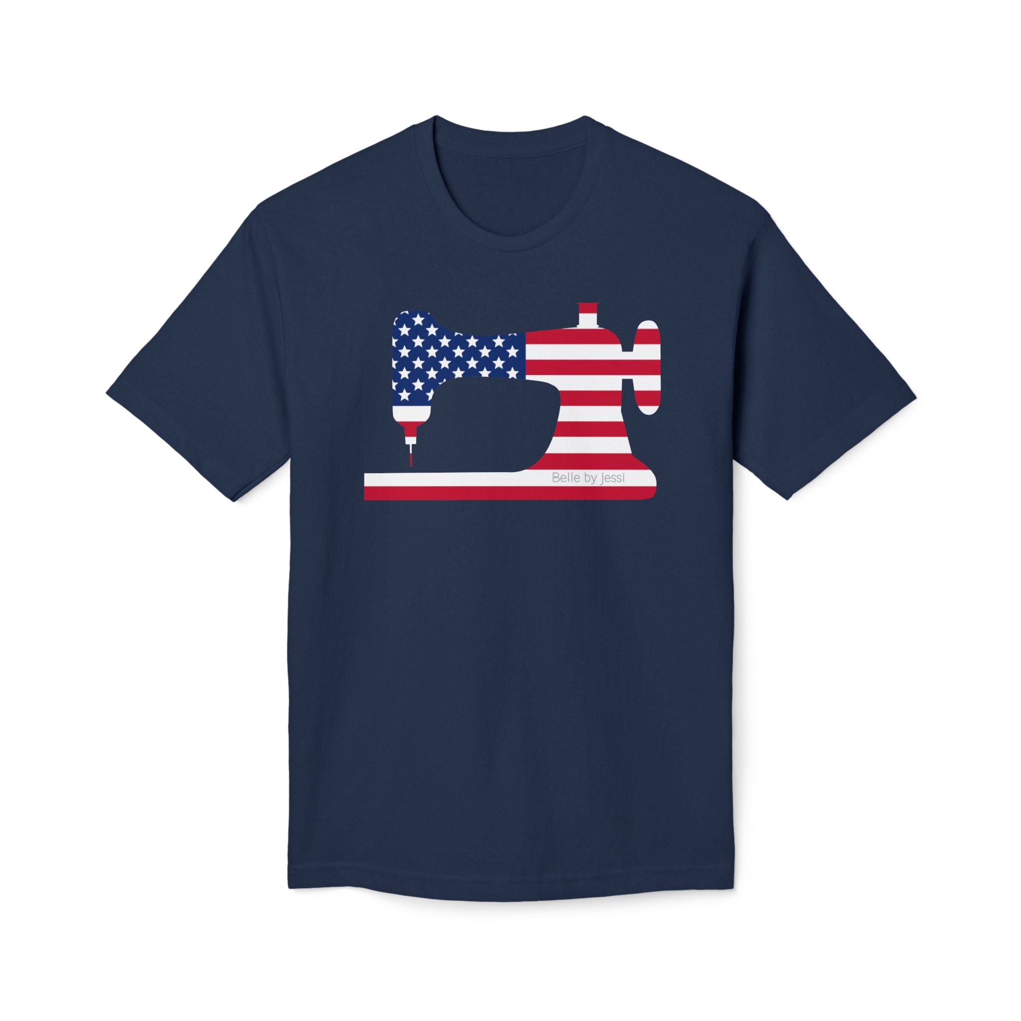 Sewing Machine T-Shirt USA Flag, American Made