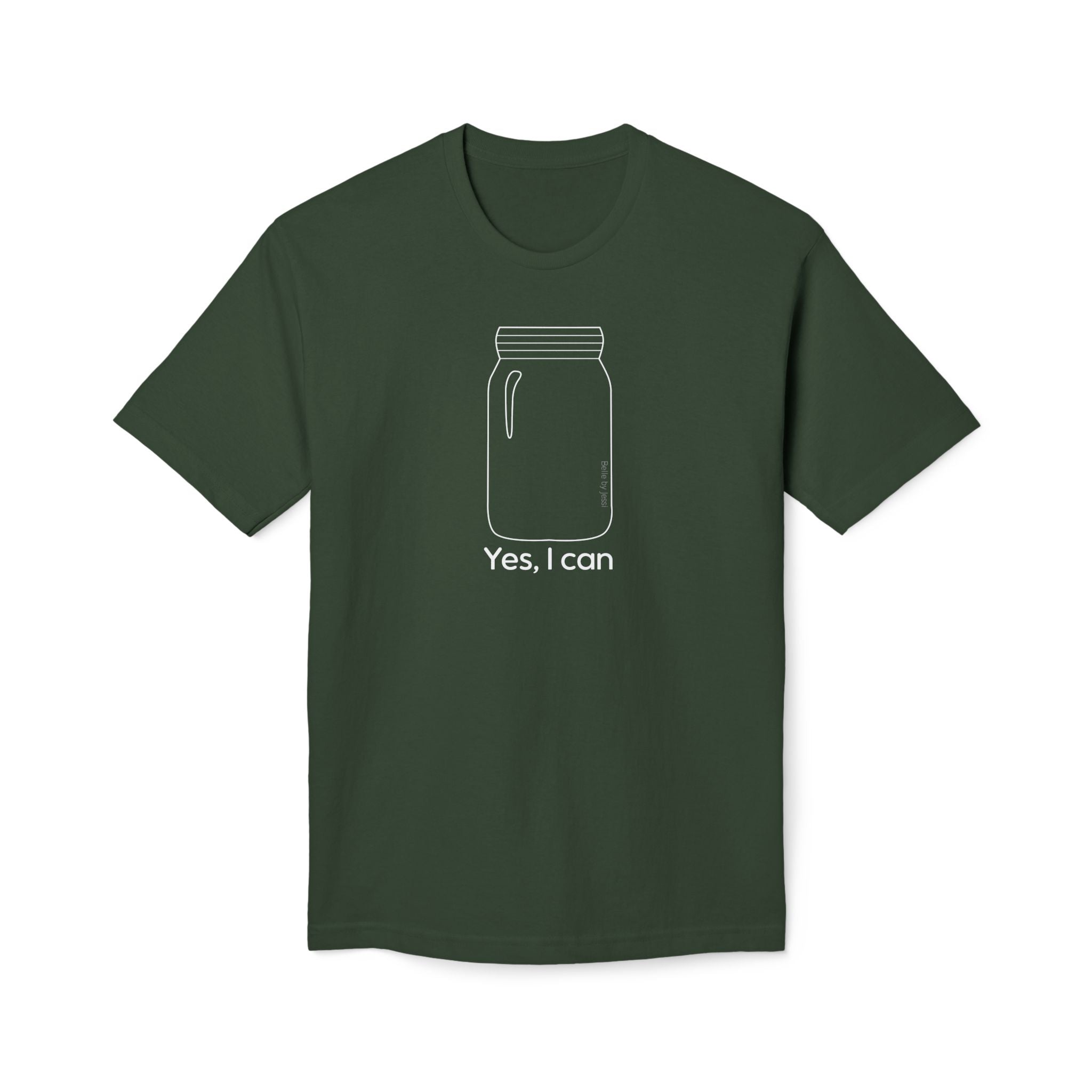 Yes I Can T-Shirt - Made in USA Unisex Midweight T-shirt