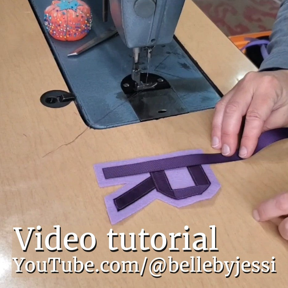Happy Birthday Letters - PDF Pattern Instant Download, Felt and Ribbon Sewing Project
