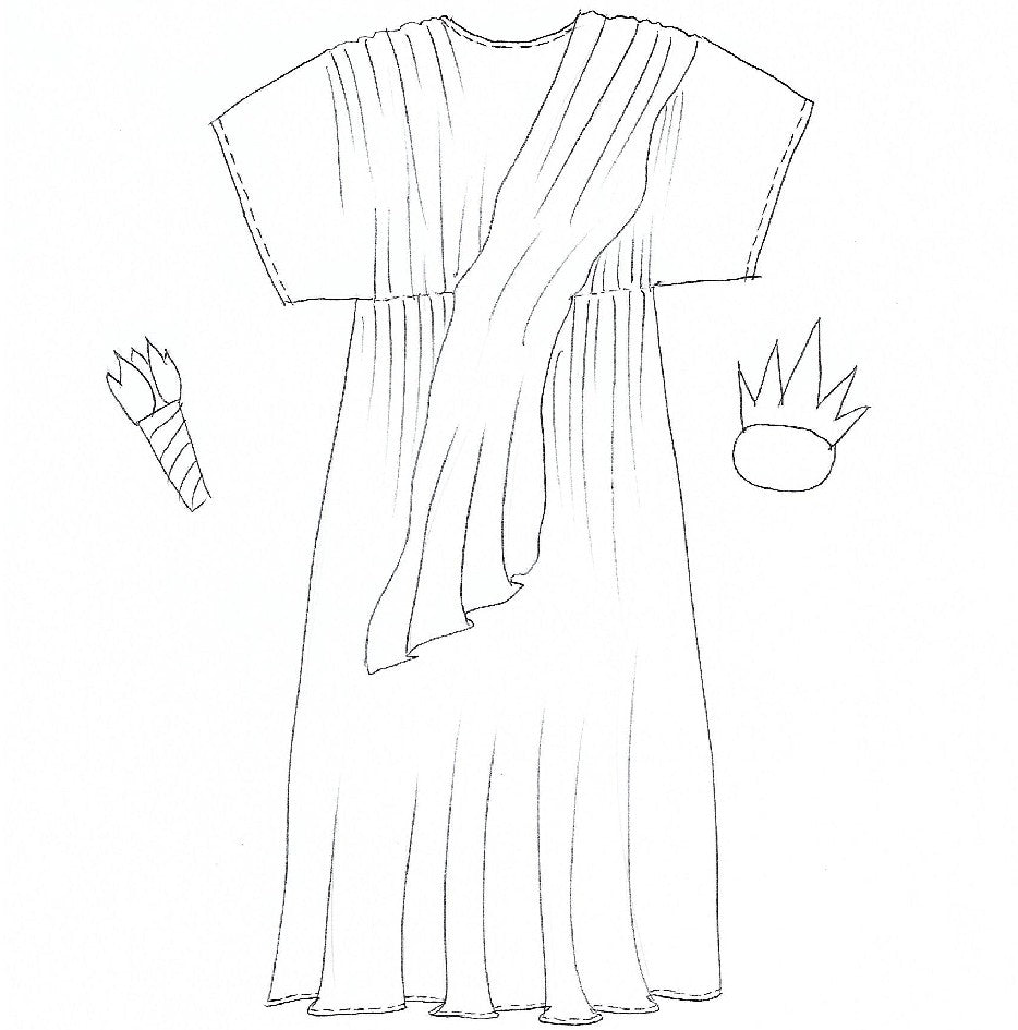 Sewing Pattern - Statue of Liberty Costume, digital download