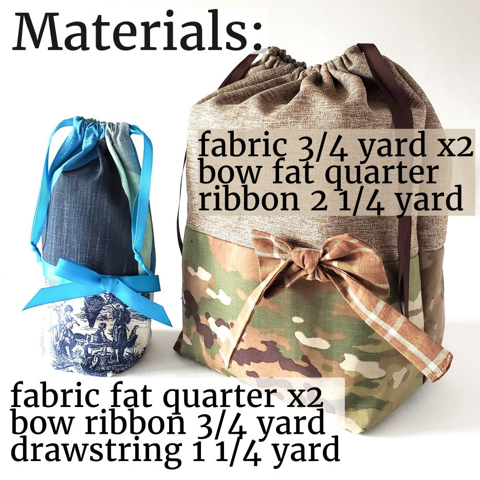 Gift Bag Sewing Pattern - Digital Download