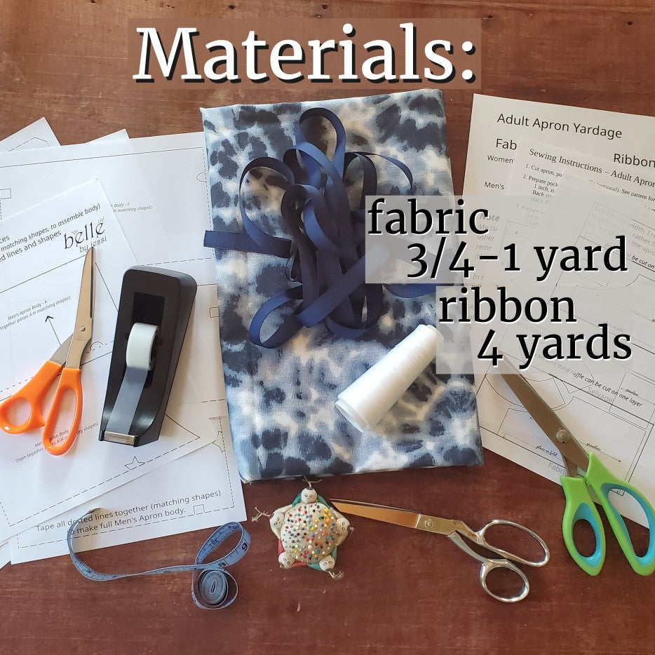 Sewing Pattern, His & Hers Aprons - digital download