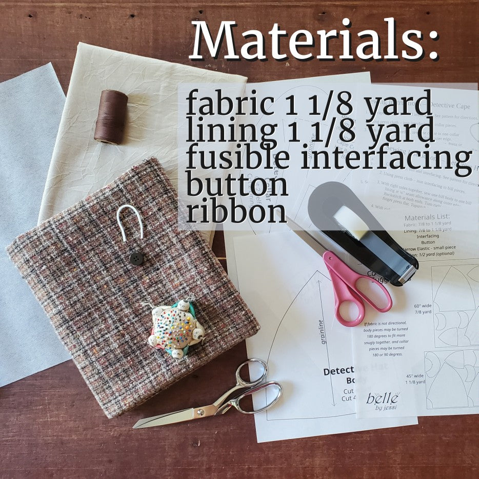 Sewing Pattern, Detective Costume - Digital Download