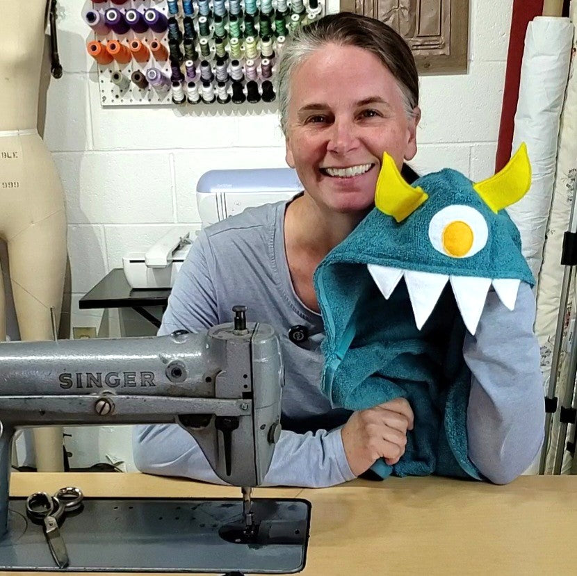 Sewing Pattern, Monster Hooded Towel - Digital Download
