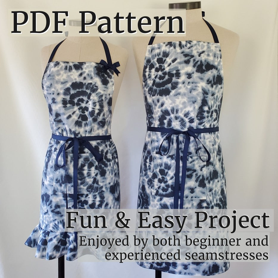 Sewing Pattern, His & Hers Aprons - digital download