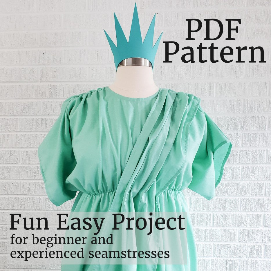 Sewing Pattern - Statue of Liberty Costume, digital download