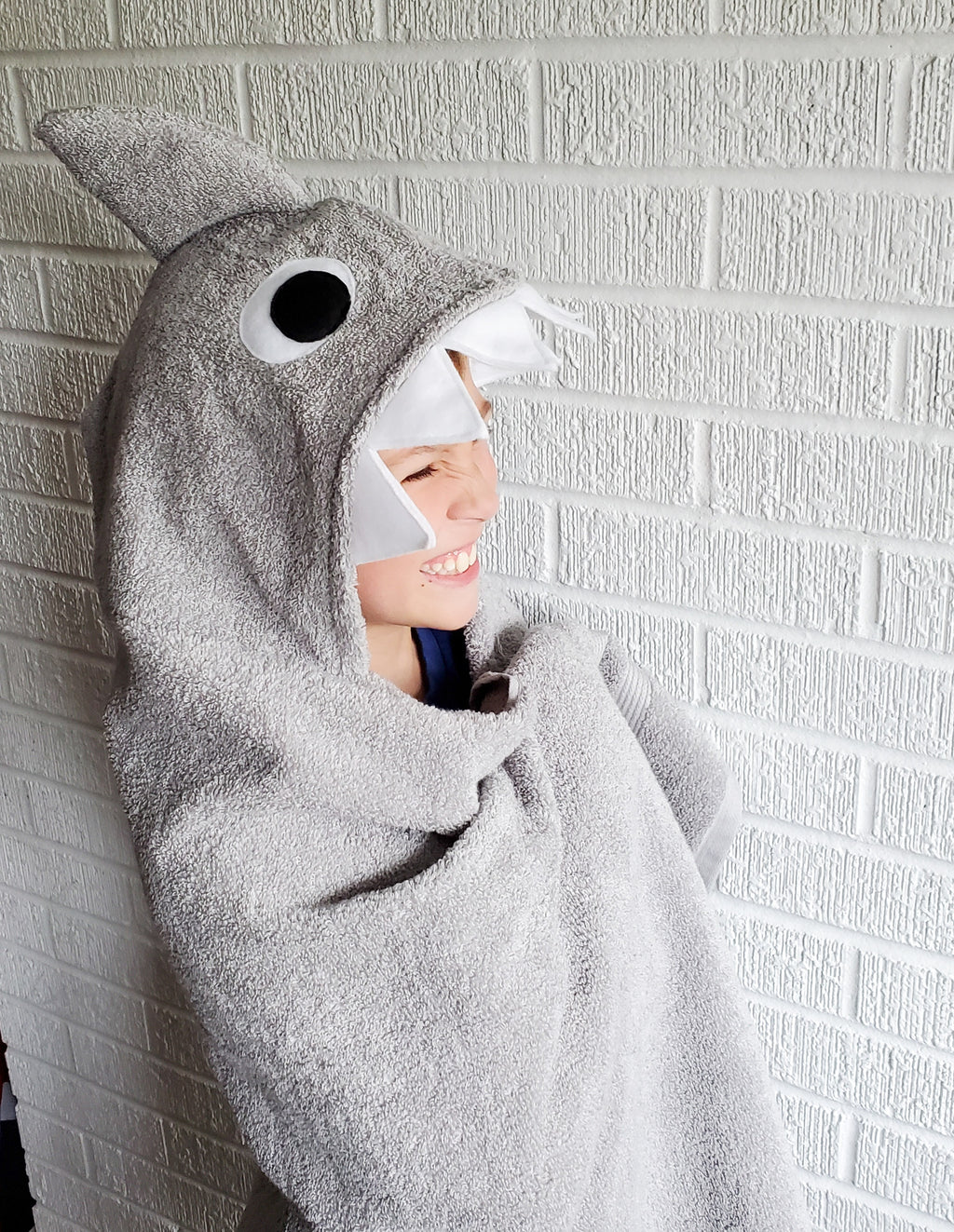 Sewing Pattern, Shark Hooded Towel - Digital Download