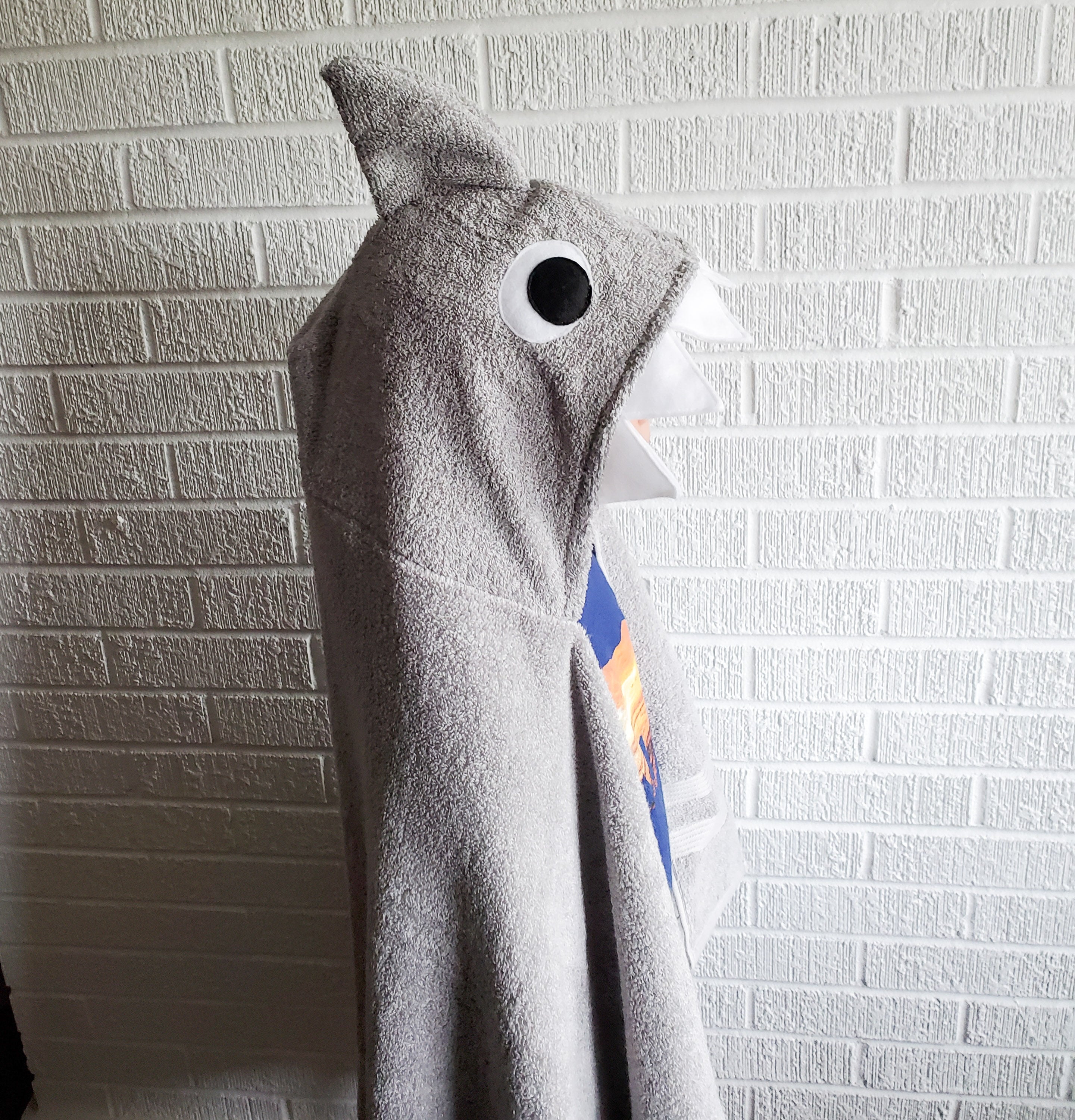 Sewing Pattern, Shark Hooded Towel - Digital Download