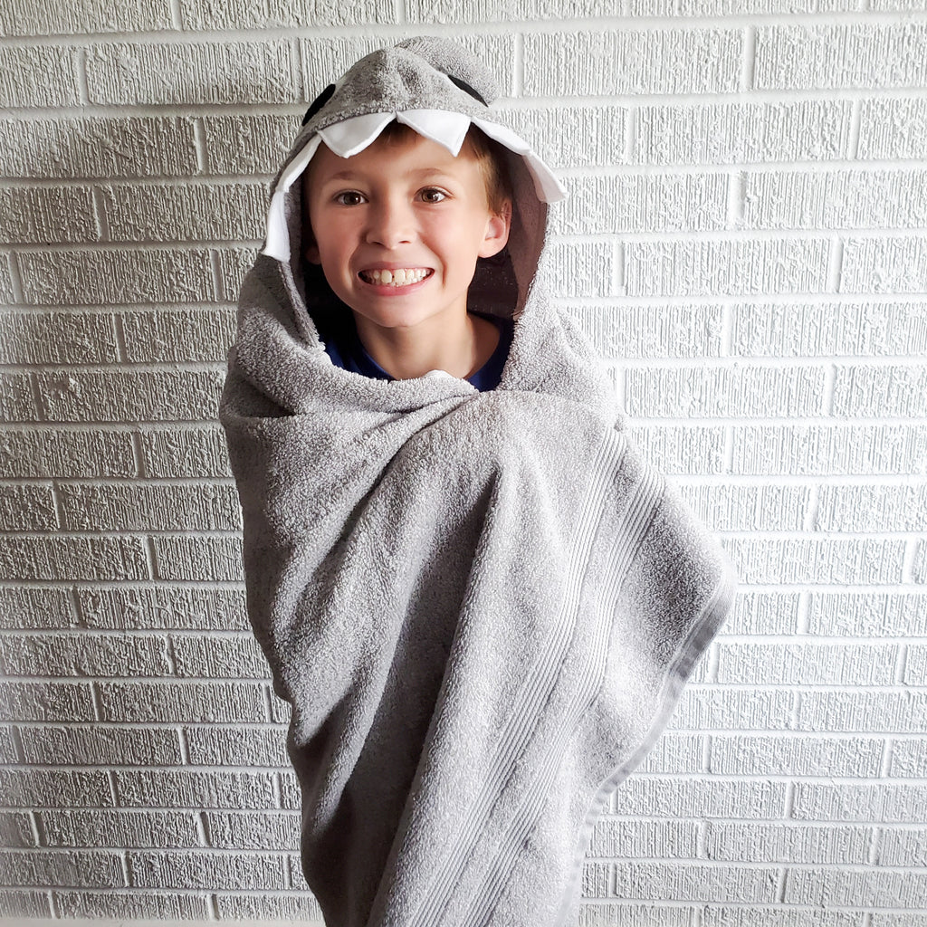 Sewing Pattern, Shark Hooded Towel - Digital Download