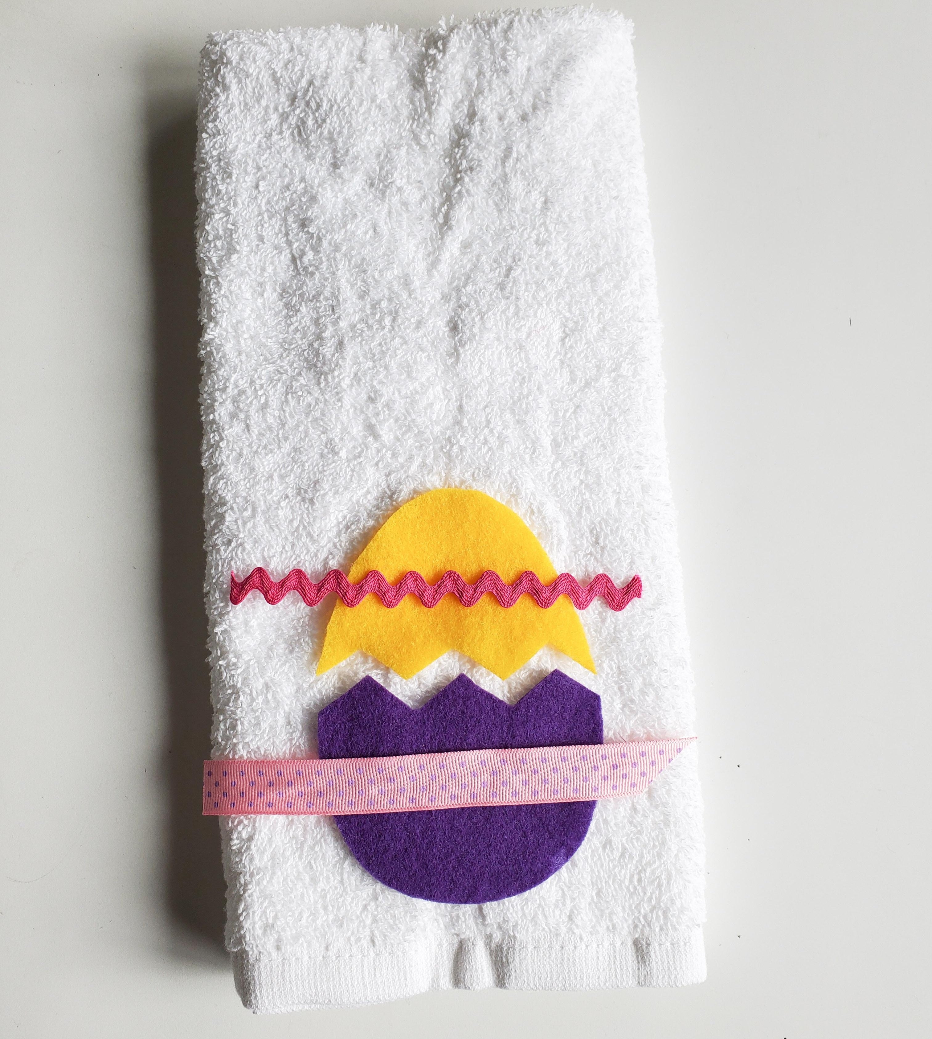 Sewing Pattern, Easter Egg Applique for Towel