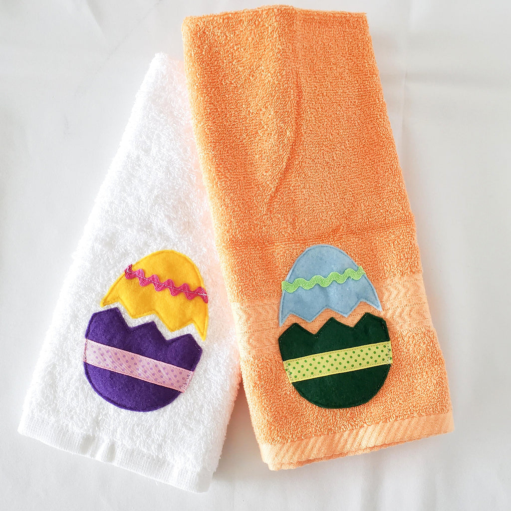Sewing Pattern, Easter Egg Applique for Towel