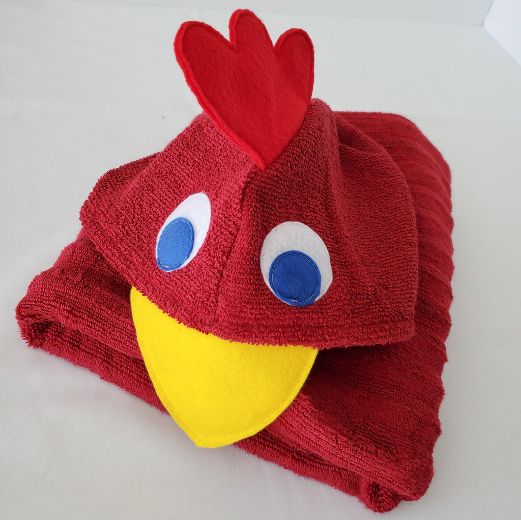 Sewing Pattern, Chicken Hooded Towel - Digital Download